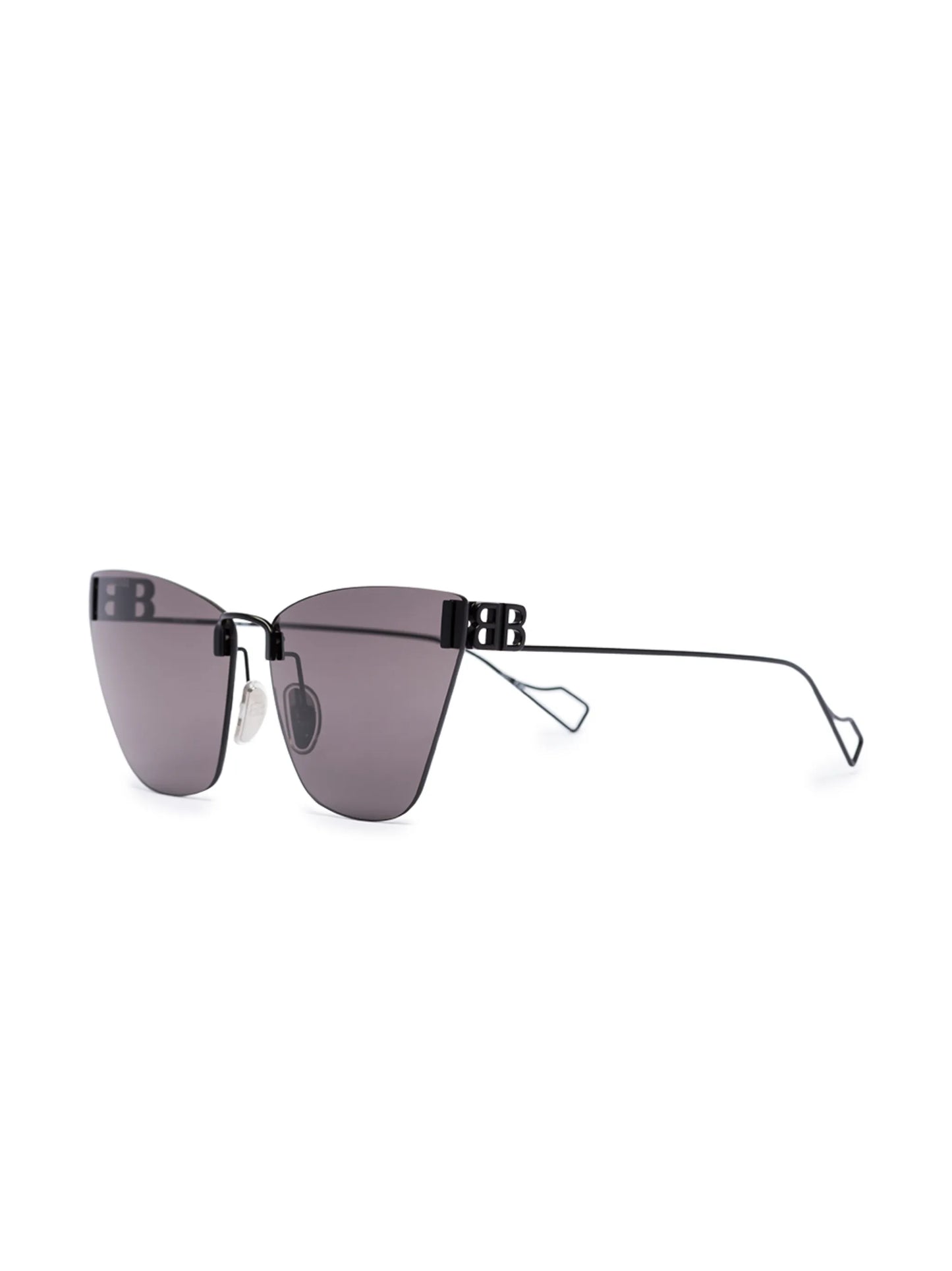 Light cat-eye frame sunglasses