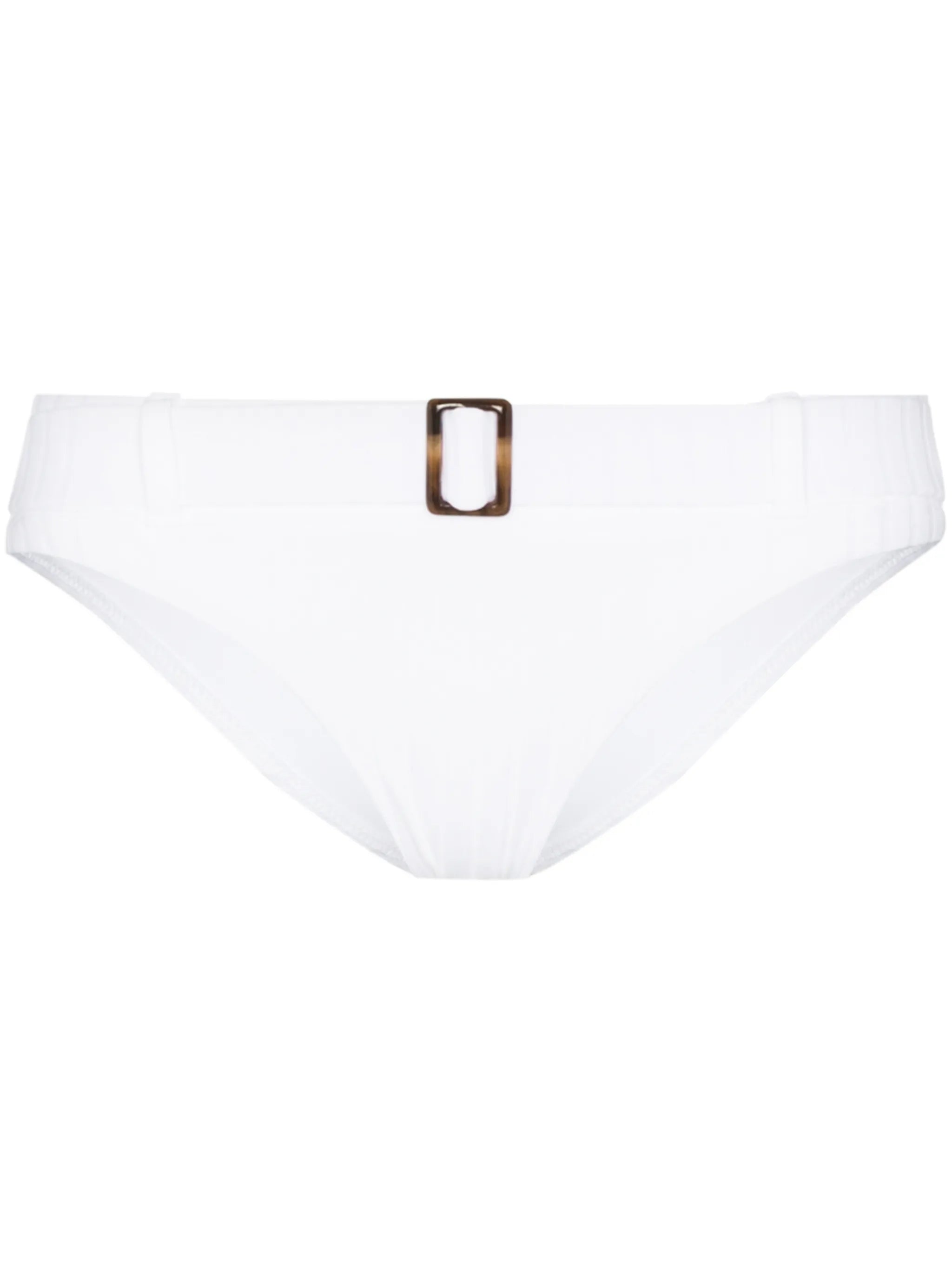 ribbed belted bikini bottoms