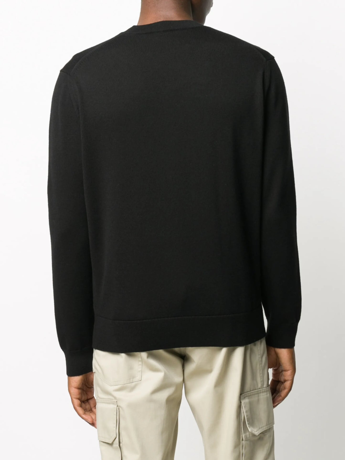 tiger patch wool jumper