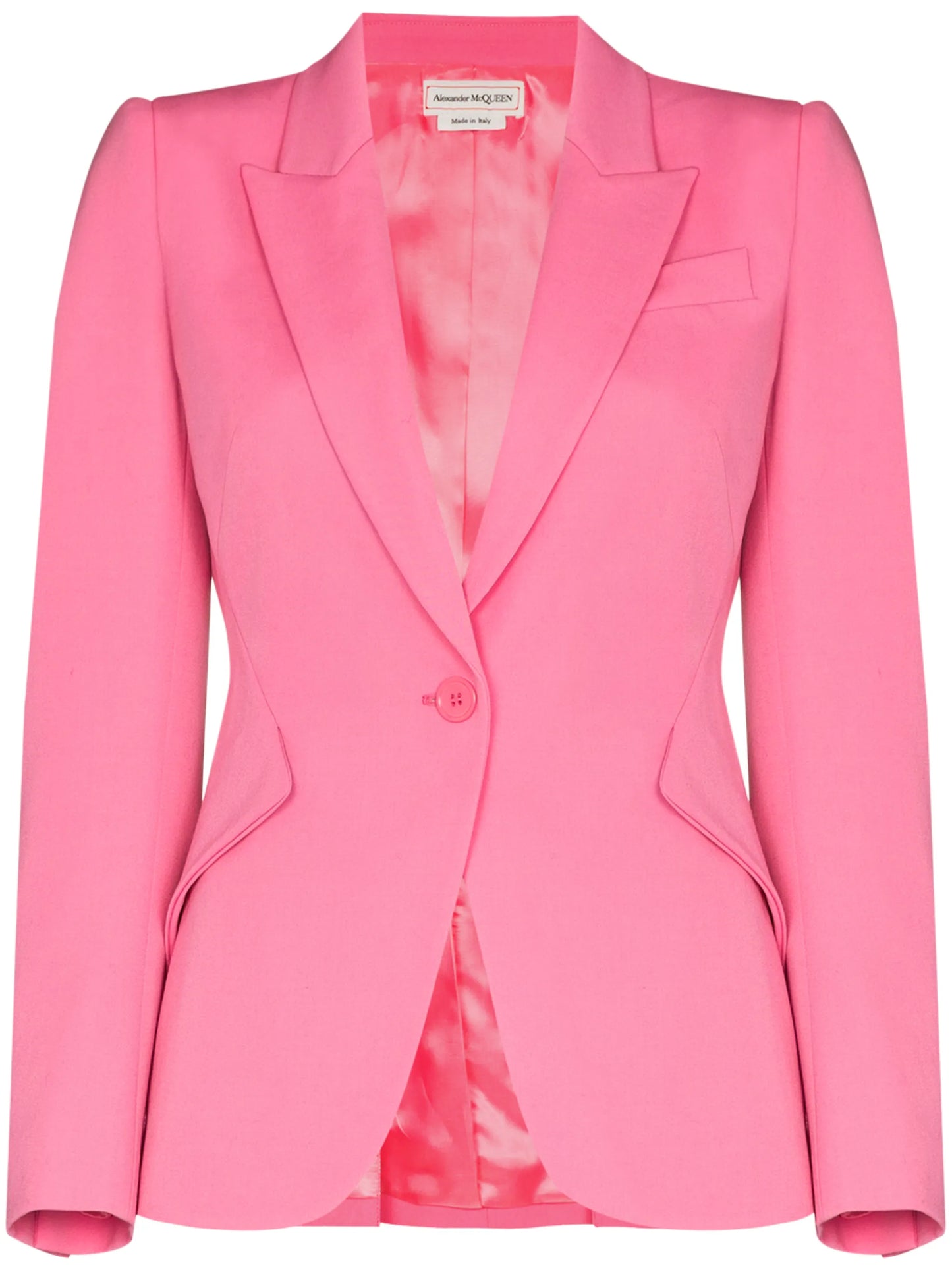 single-breasted wool blazer