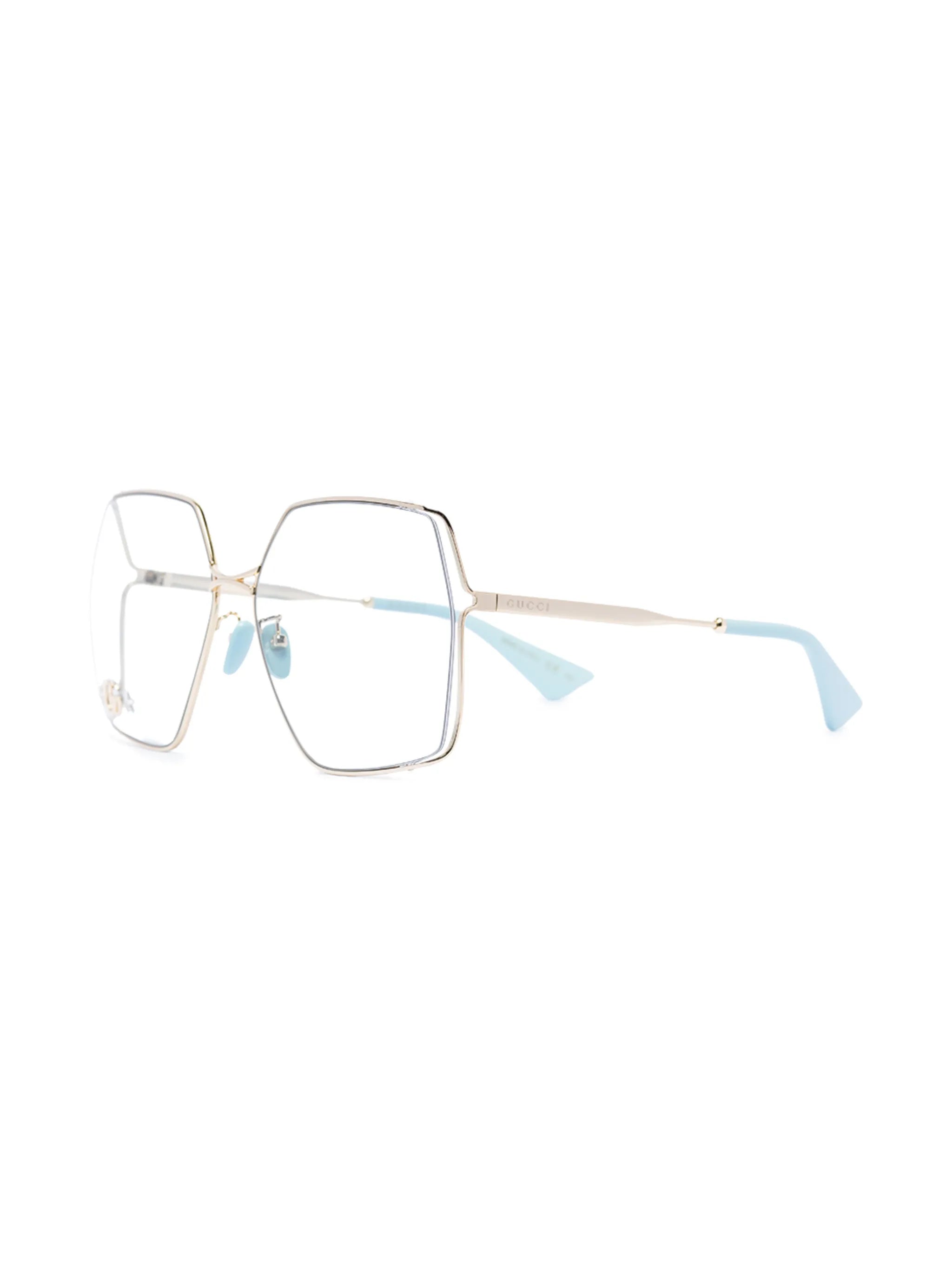 Fork square-frame optical glasses
