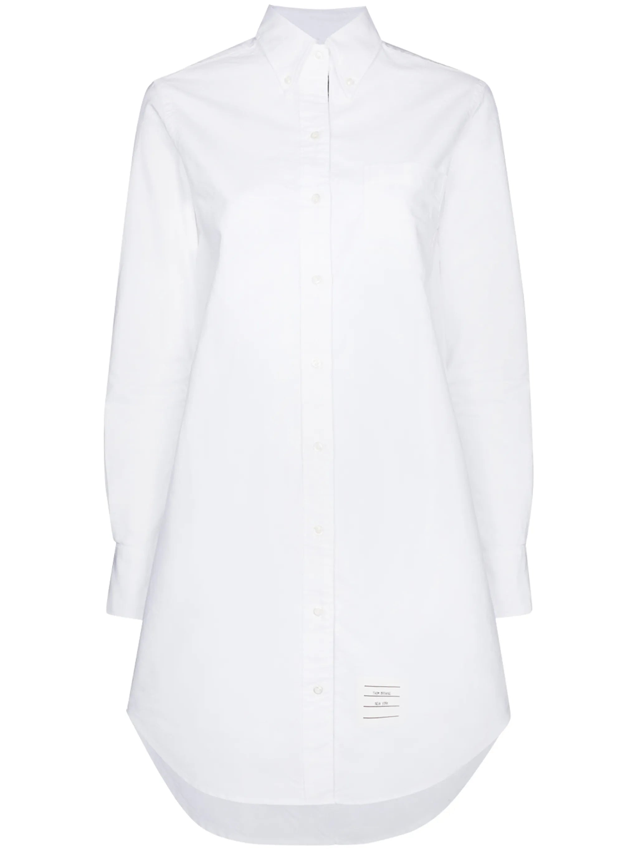 RWB-stripe mini shirtdress