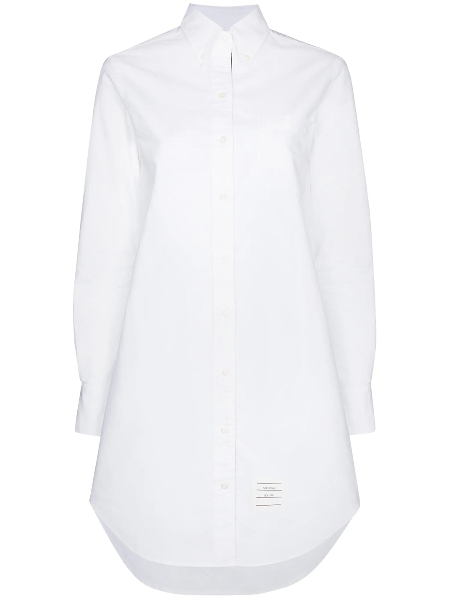 RWB-stripe mini shirtdress