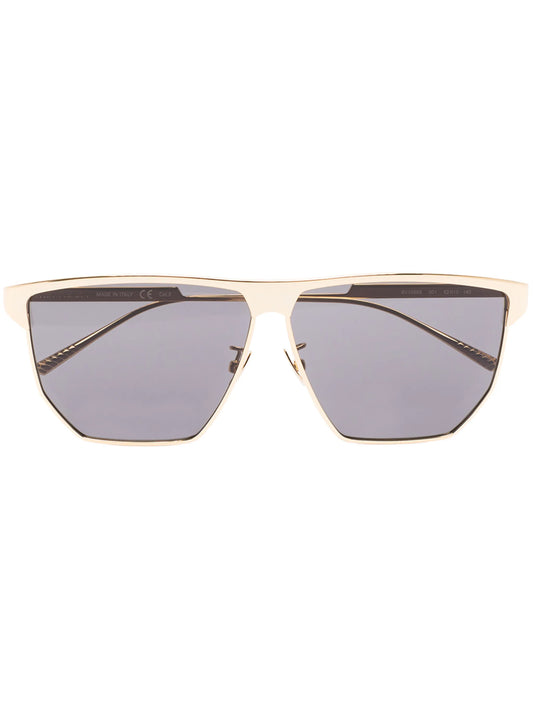 angular pilot-frame sunglasses