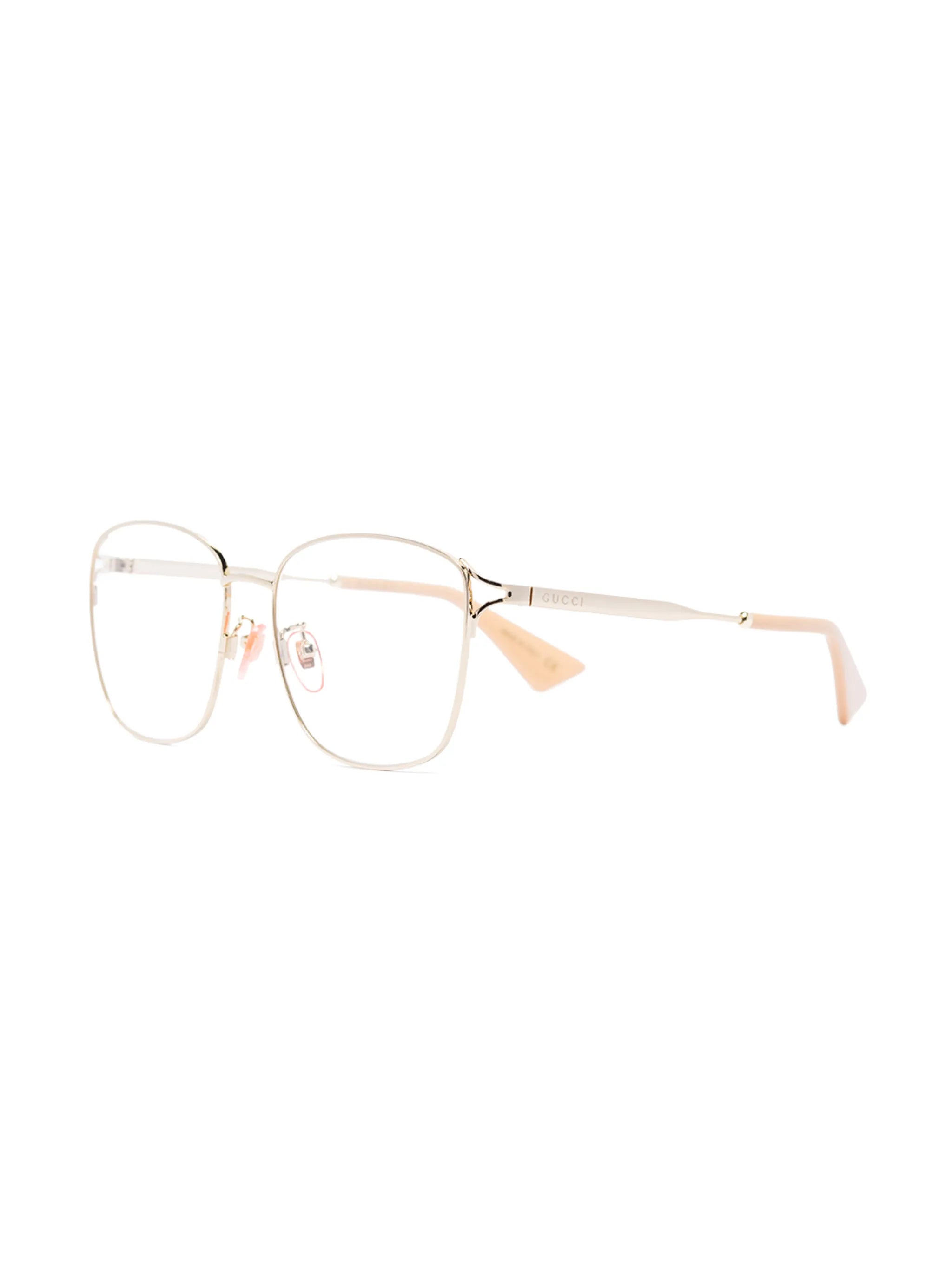 Fork square-frame glasses