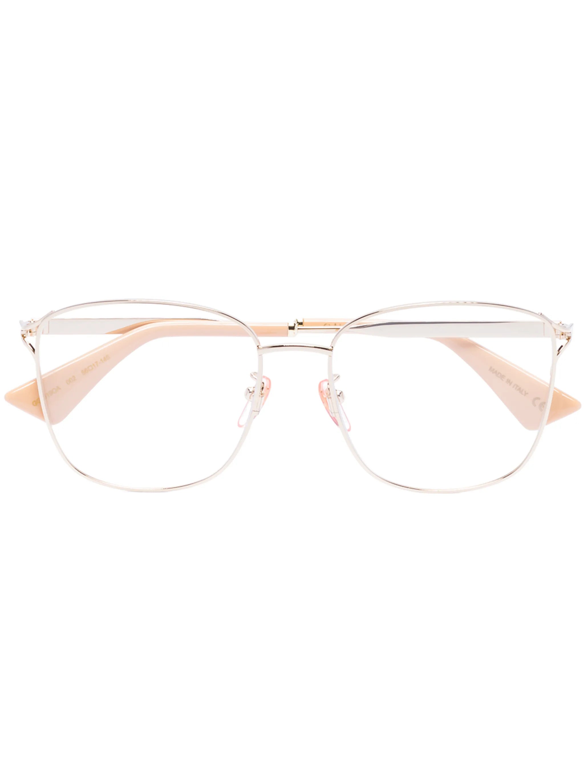 Fork square-frame glasses