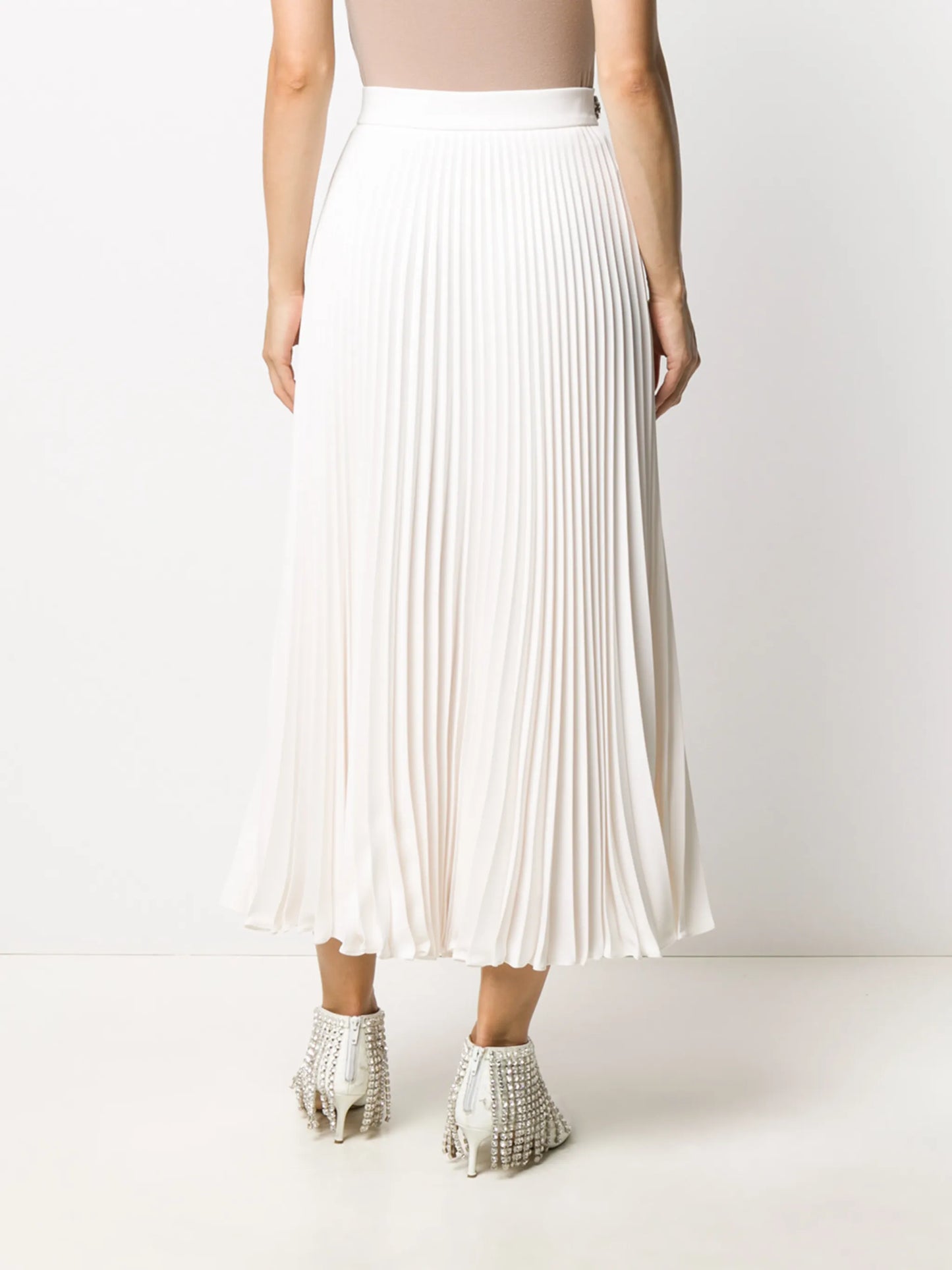 crystal-embellished pleated skirt
