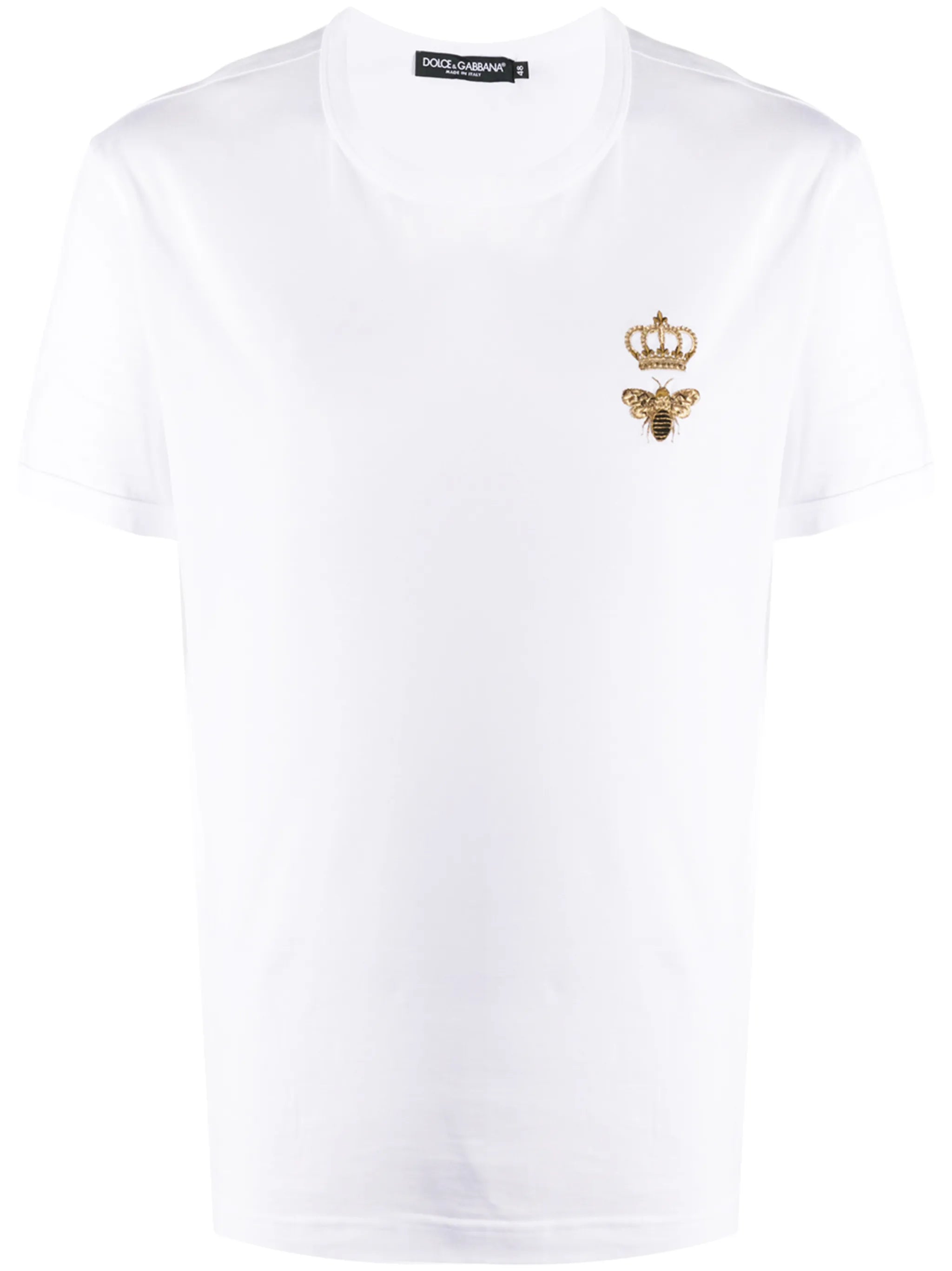 embroidered cotton T-shirt