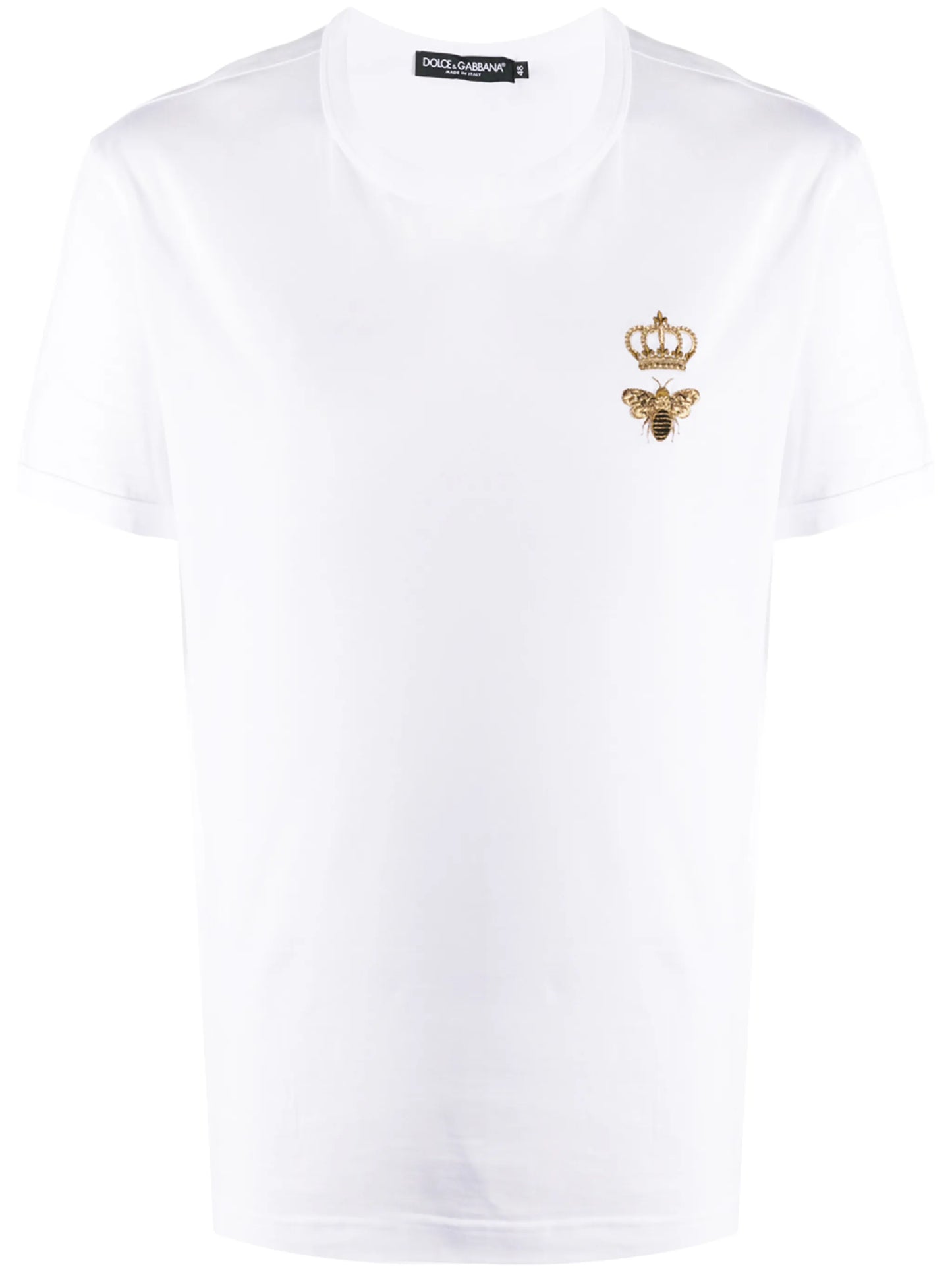 embroidered cotton T-shirt