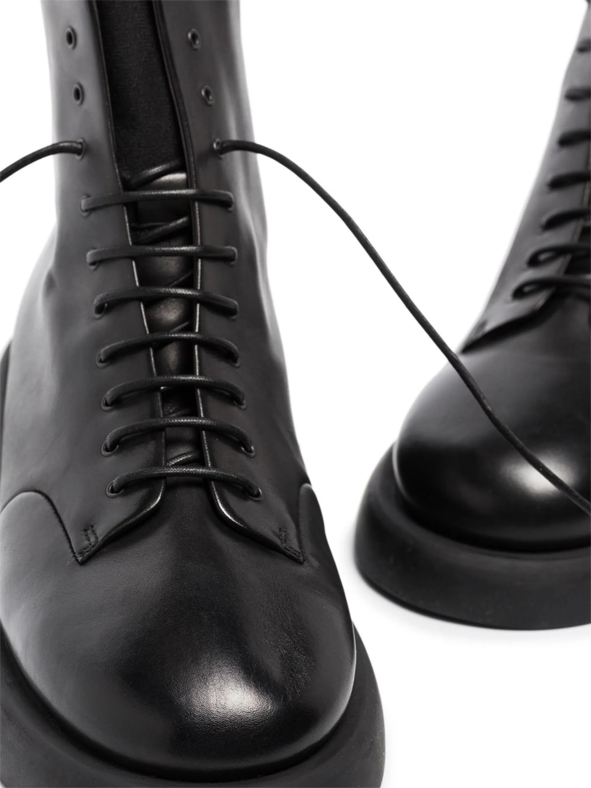 leather combat boots