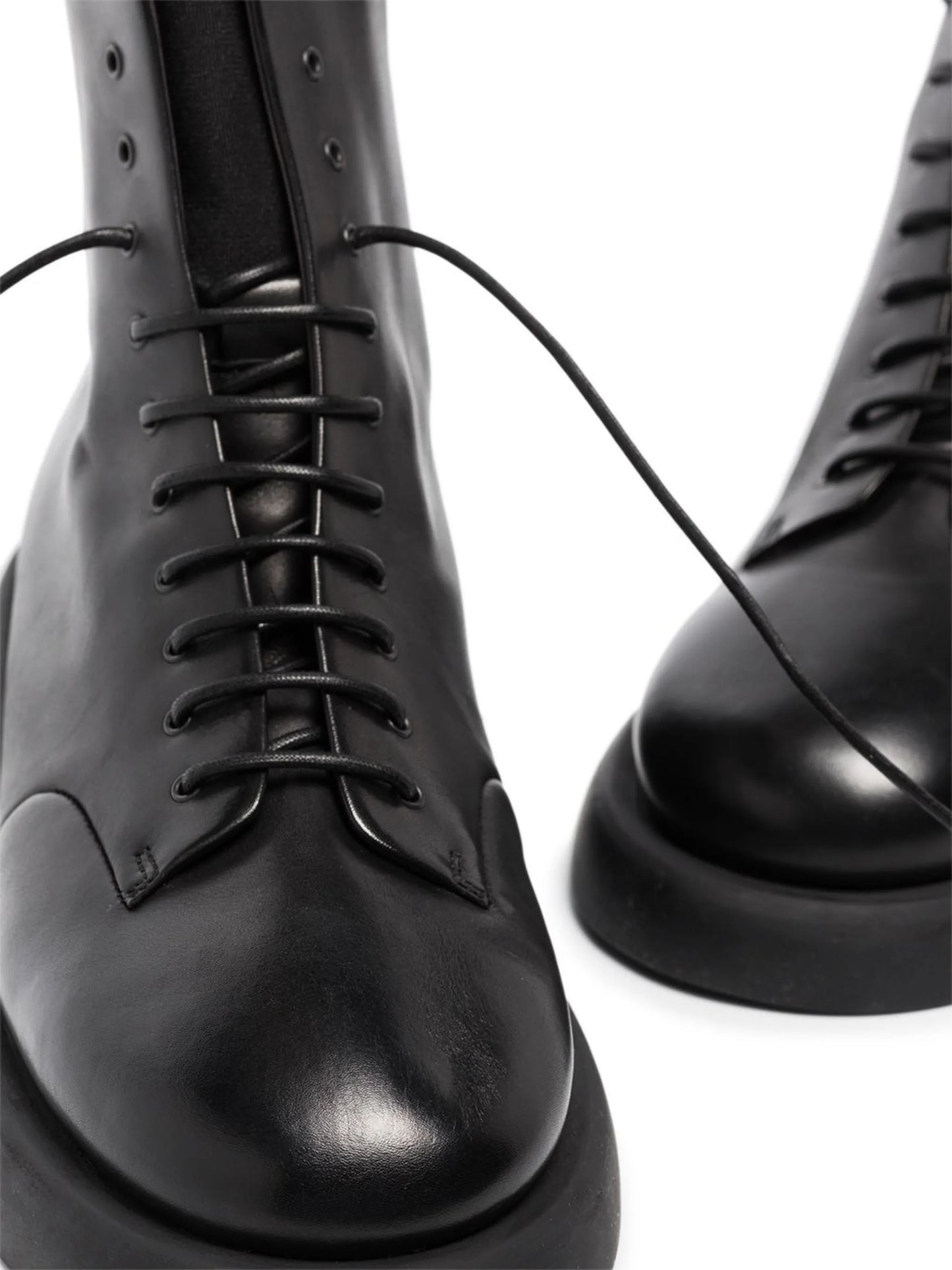 leather combat boots