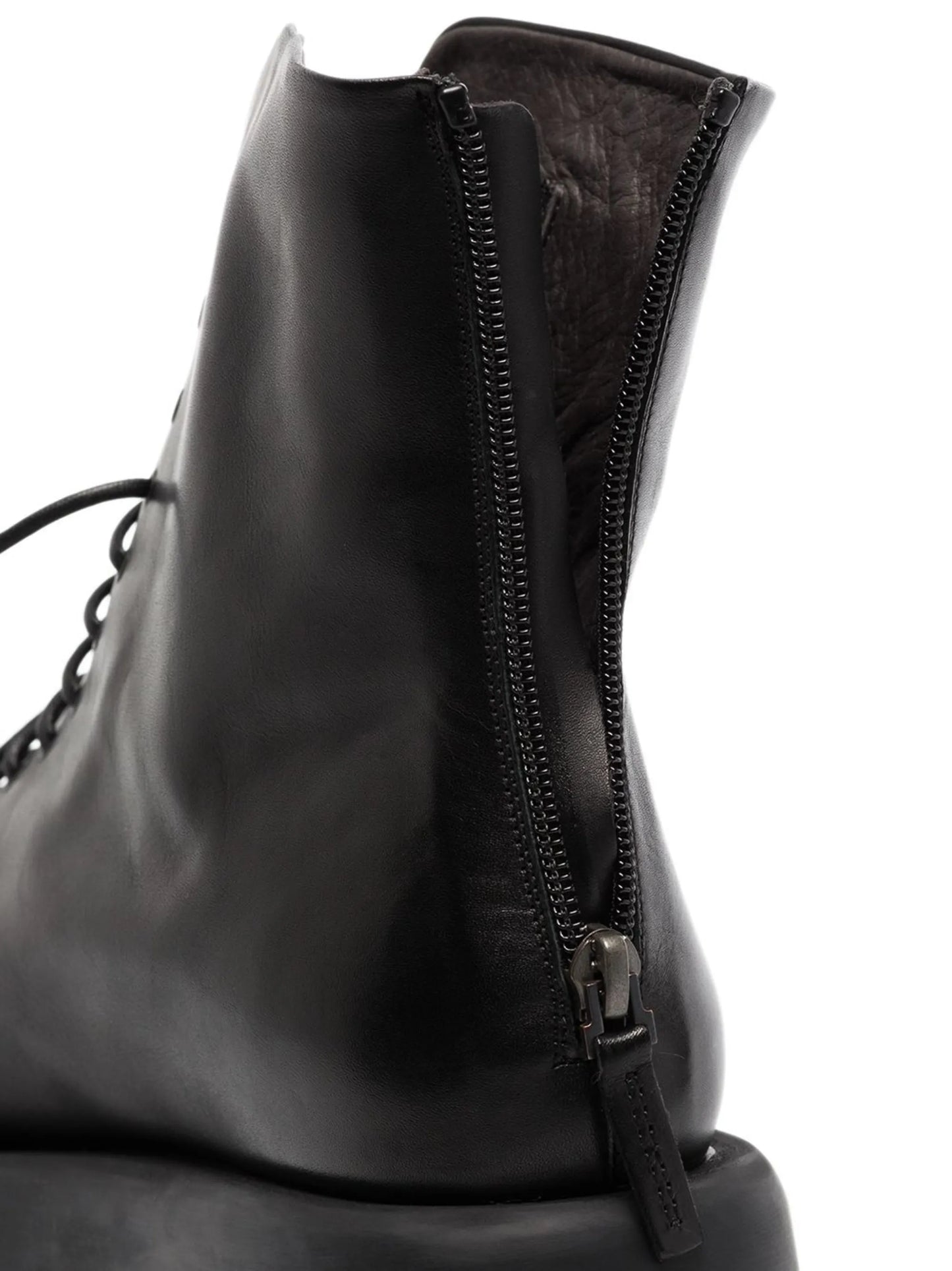 leather combat boots