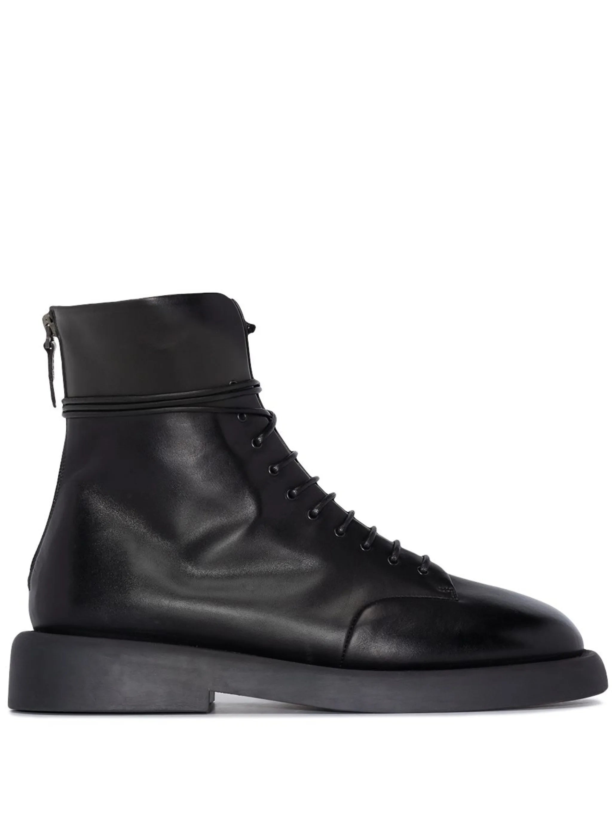 leather combat boots