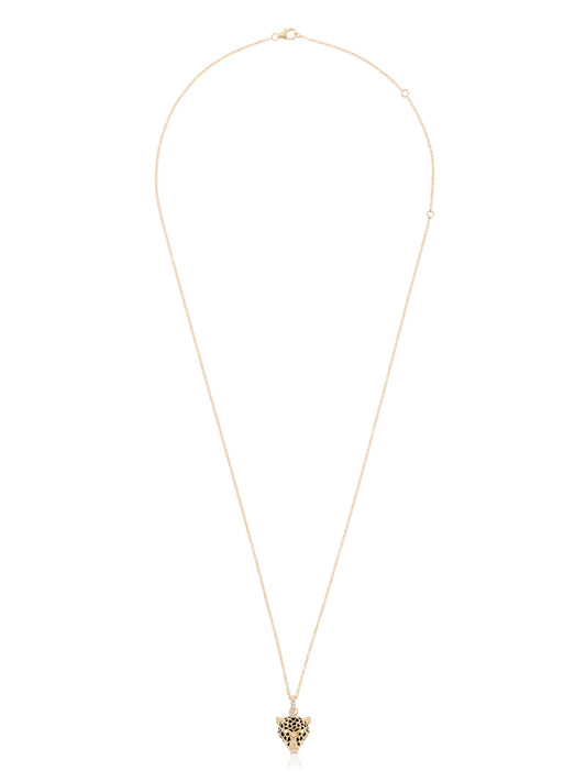 9kt yellow gold diamond pendant necklace