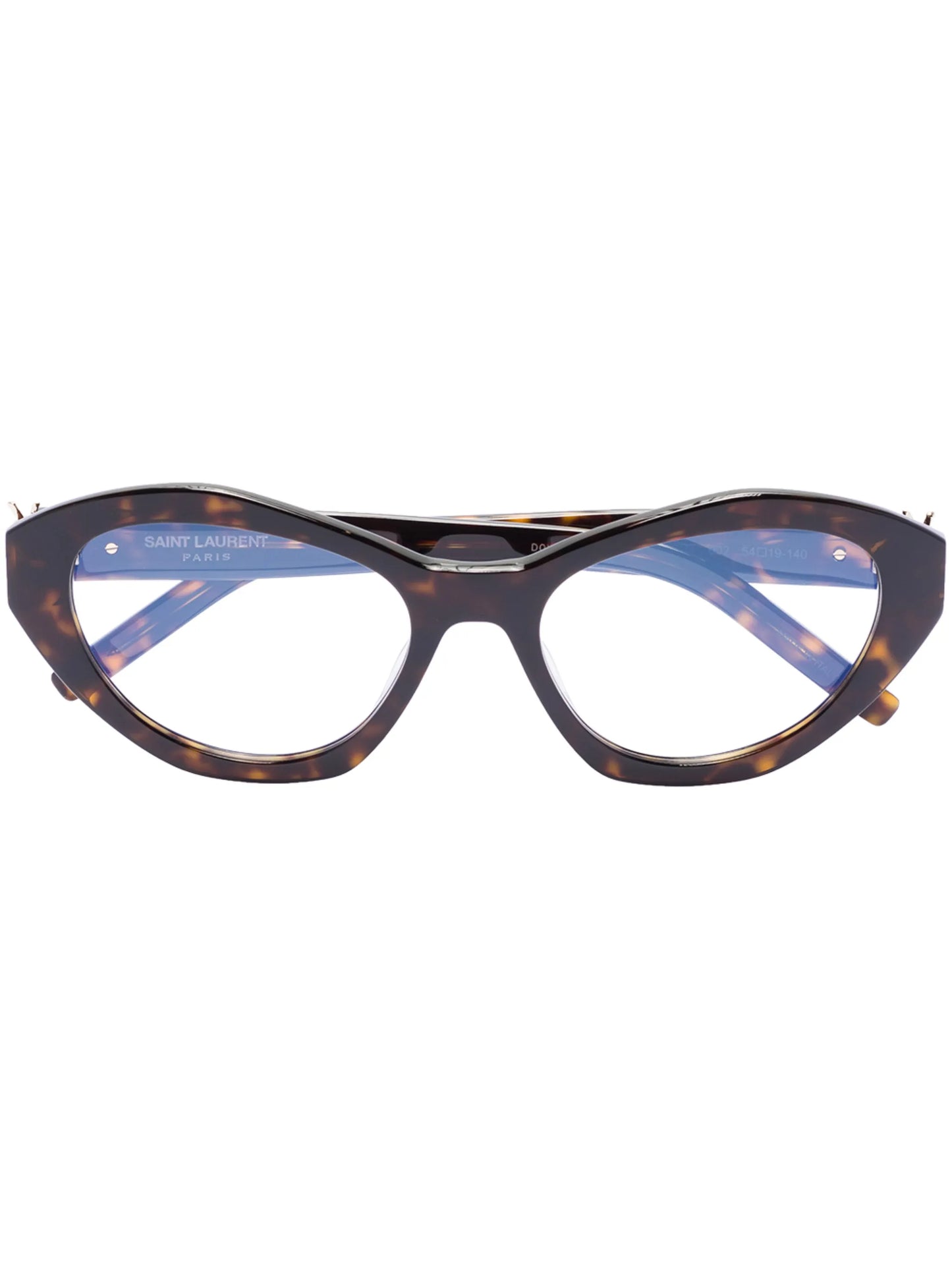 tortoiseshell-pattern glasses