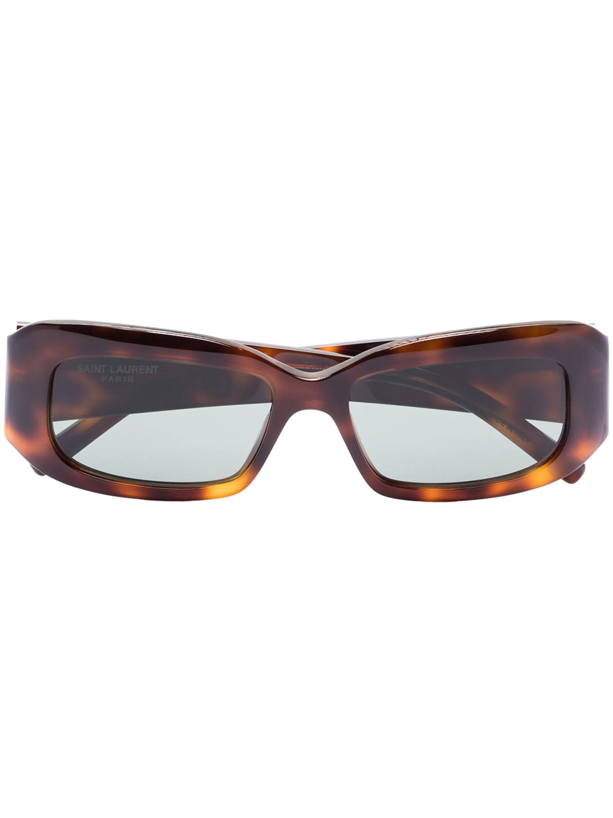 rectangle-frame tortoiseshell sunglasses