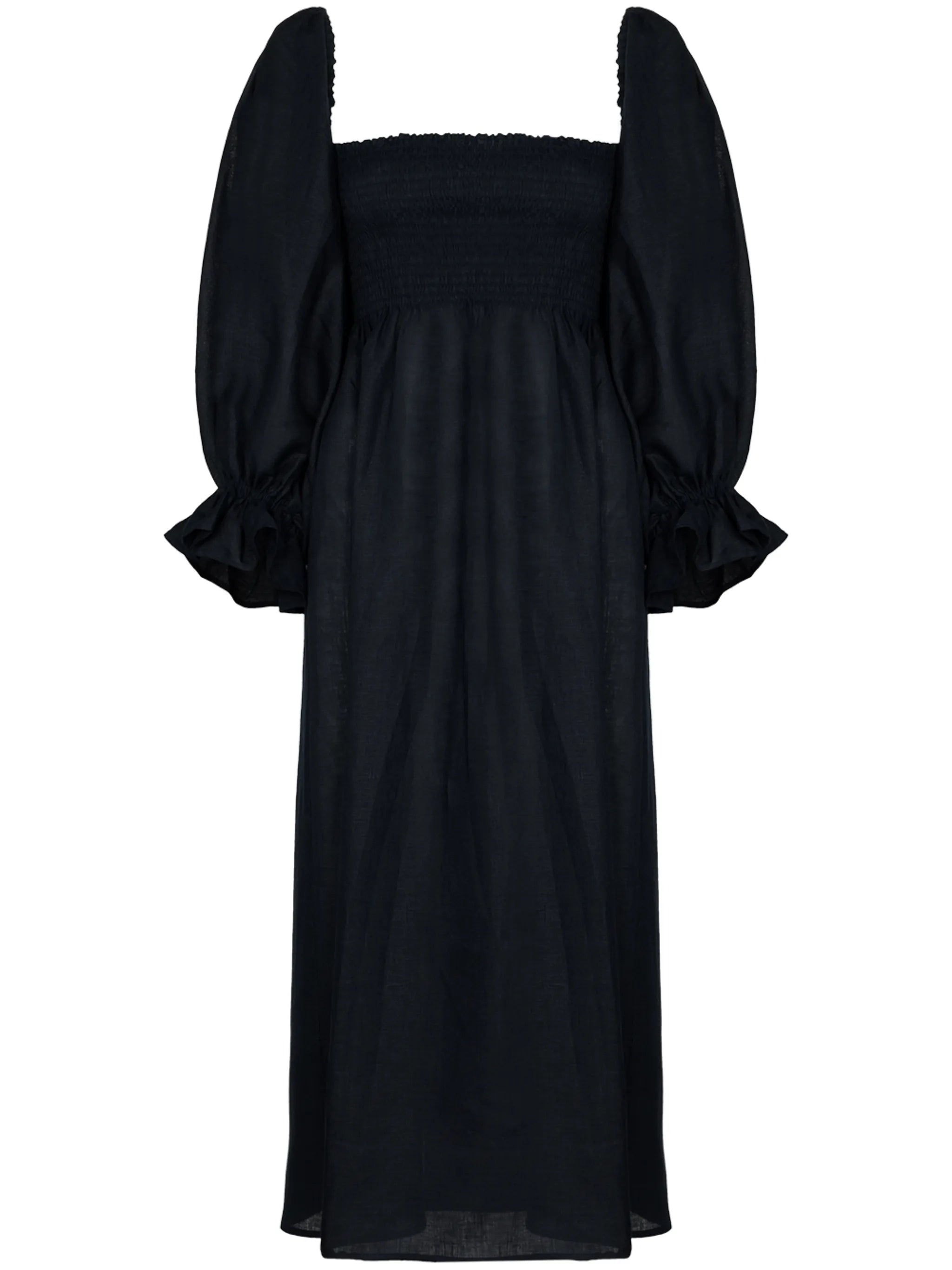 Atlanta linen midi dress