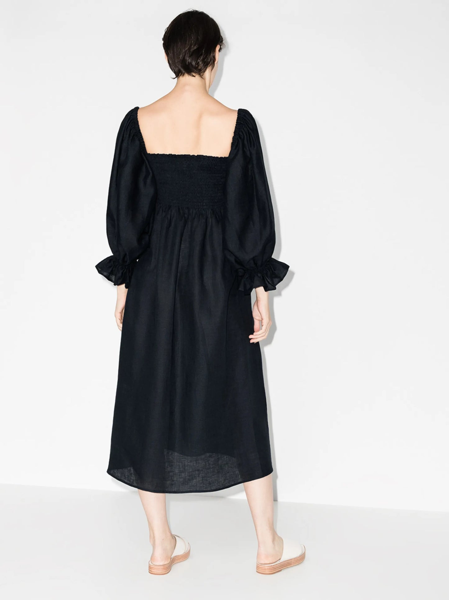 Atlanta linen midi dress