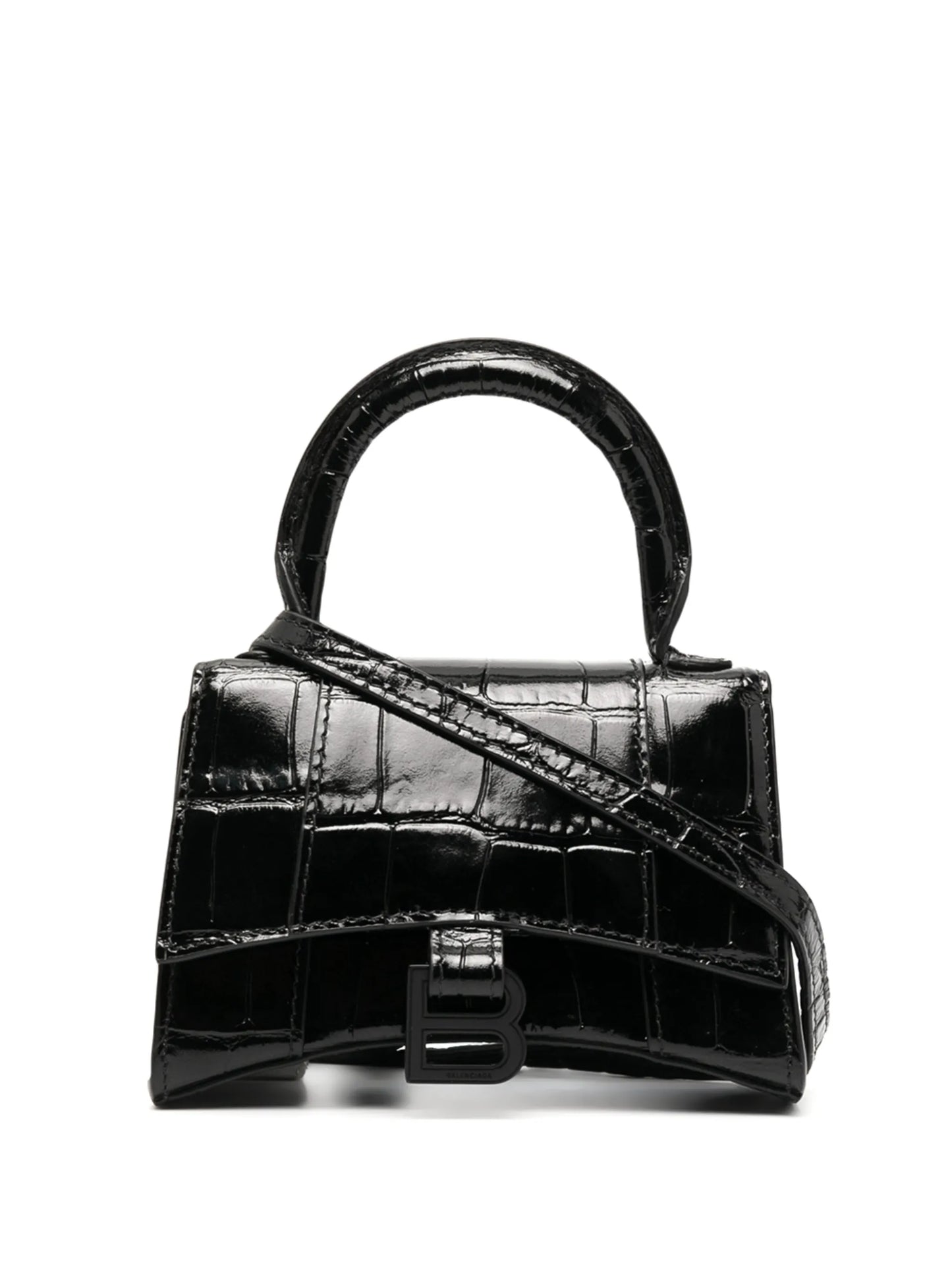 mini Hourglass top-handle bag