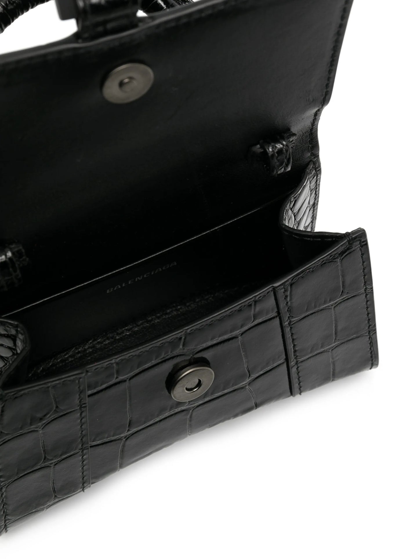 mini Hourglass top-handle bag