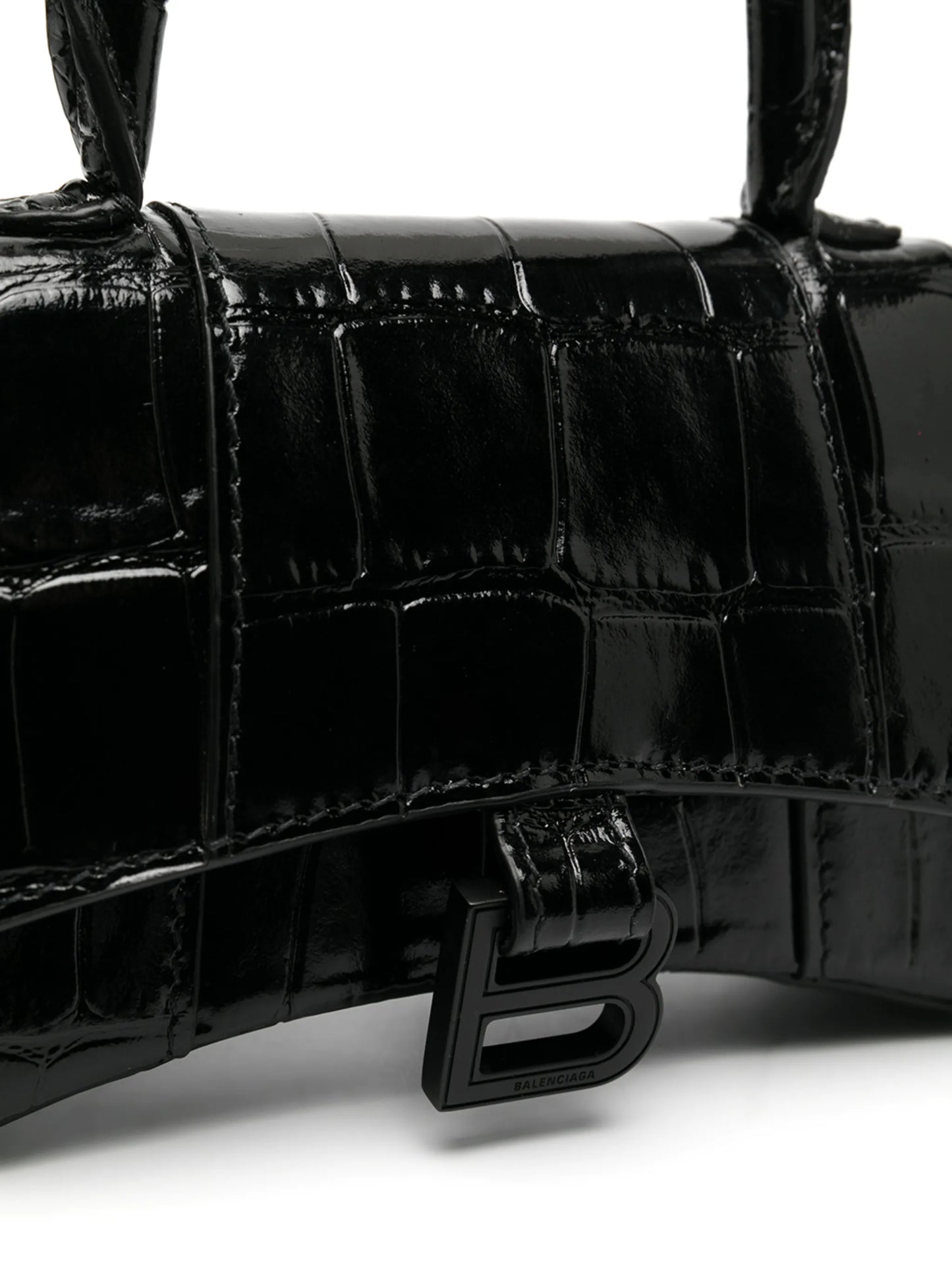 mini Hourglass top-handle bag