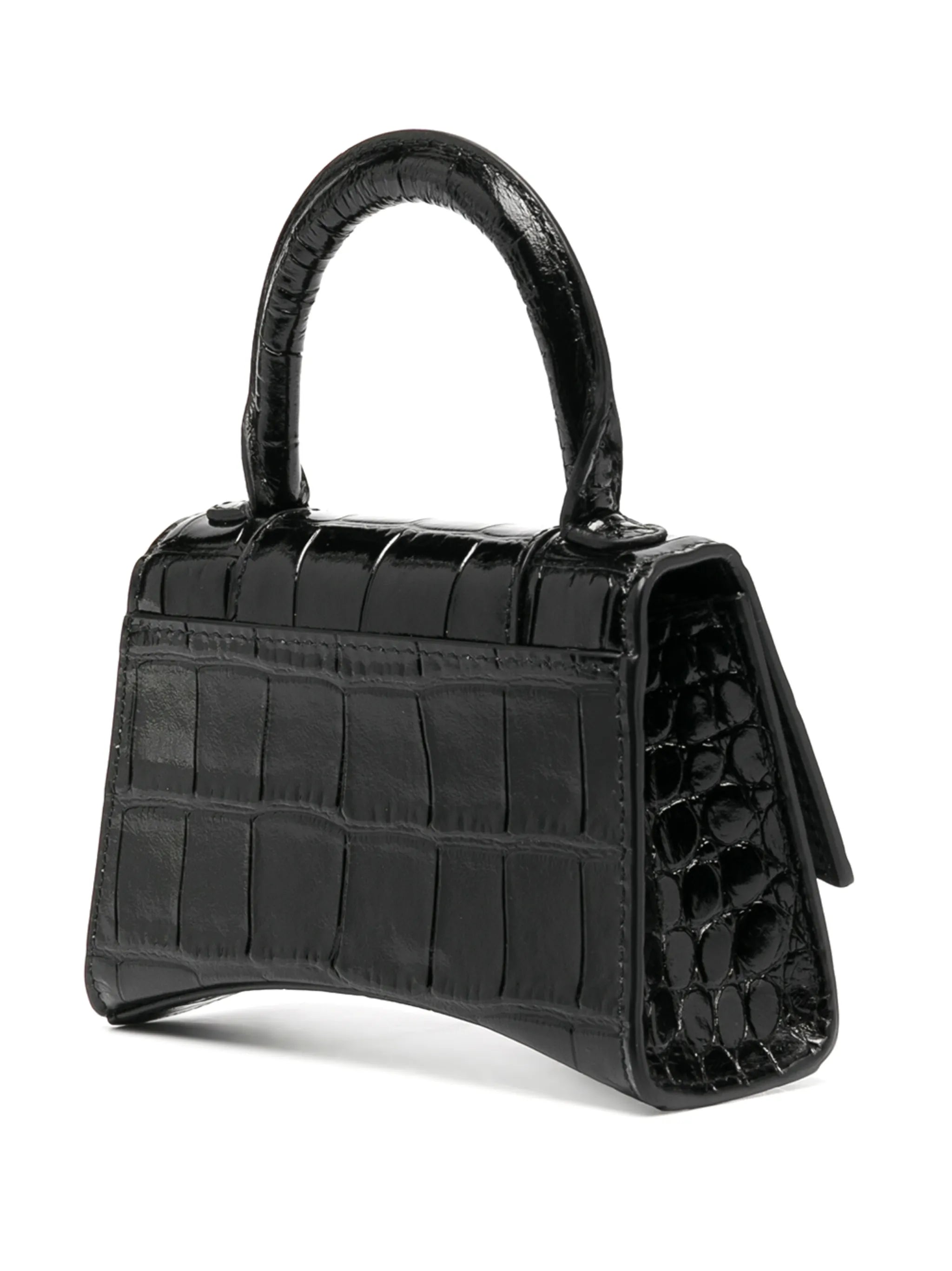 mini Hourglass top-handle bag