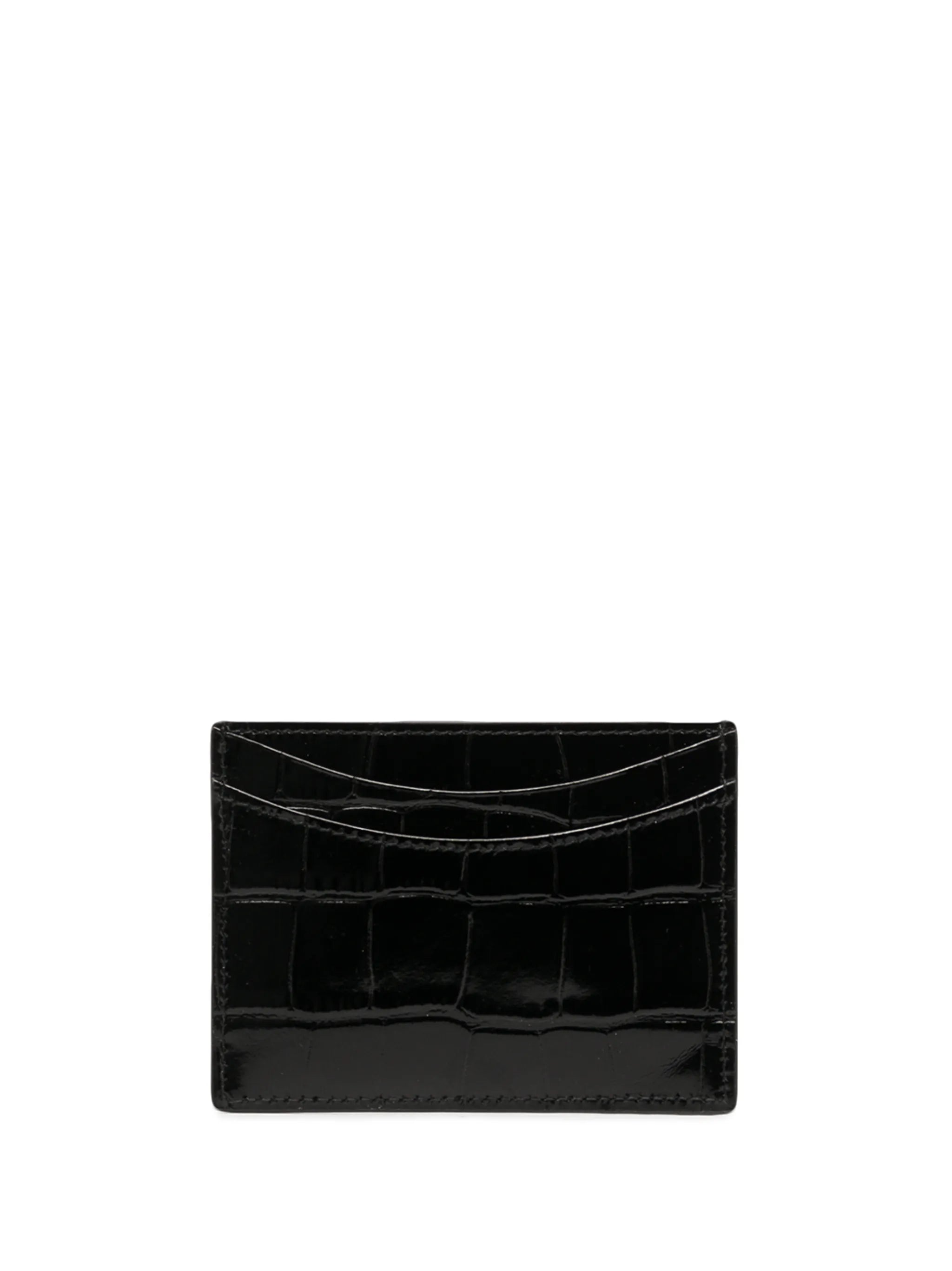Hourglass logo-plaque cardholder