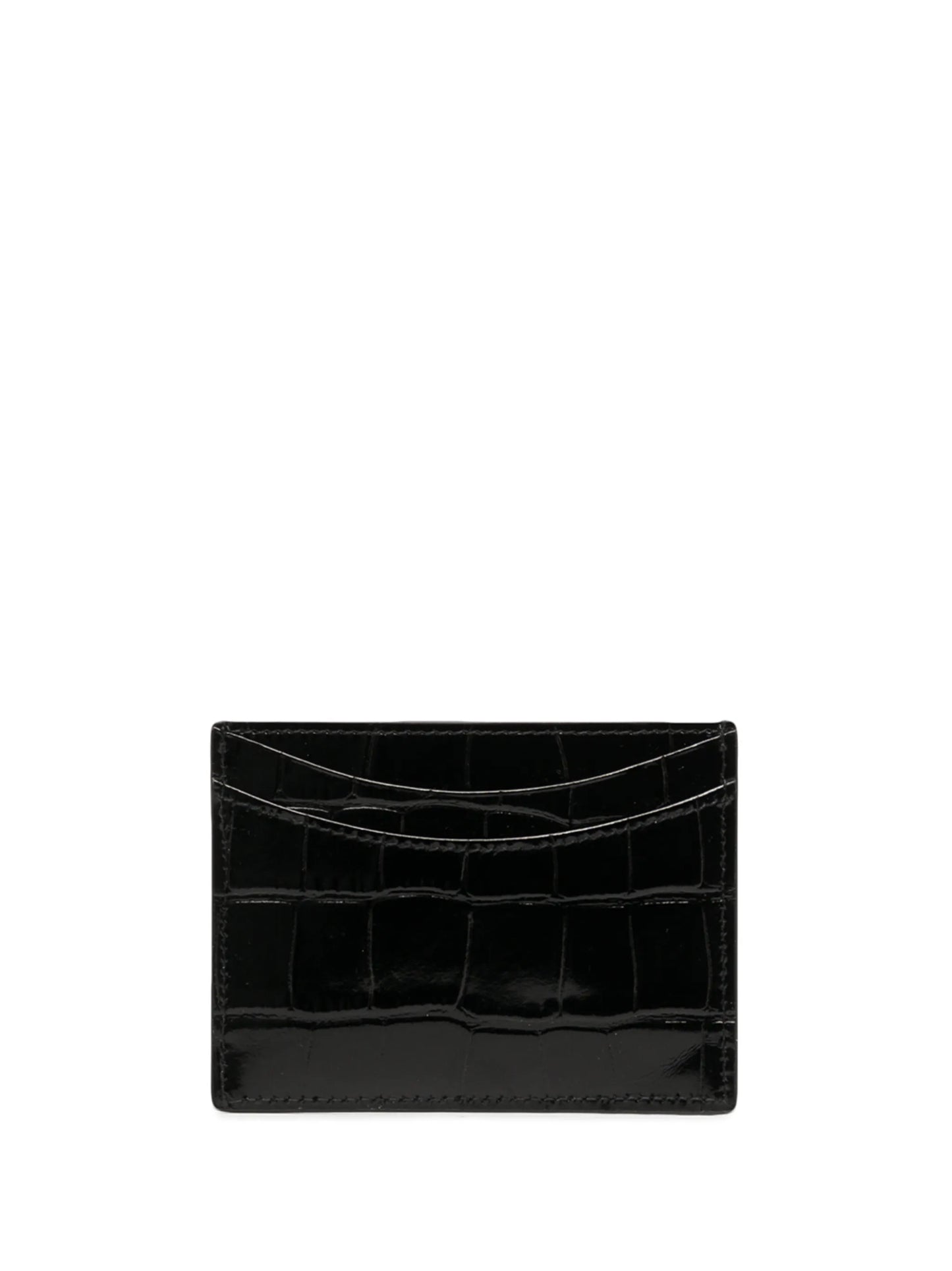 Hourglass logo-plaque cardholder