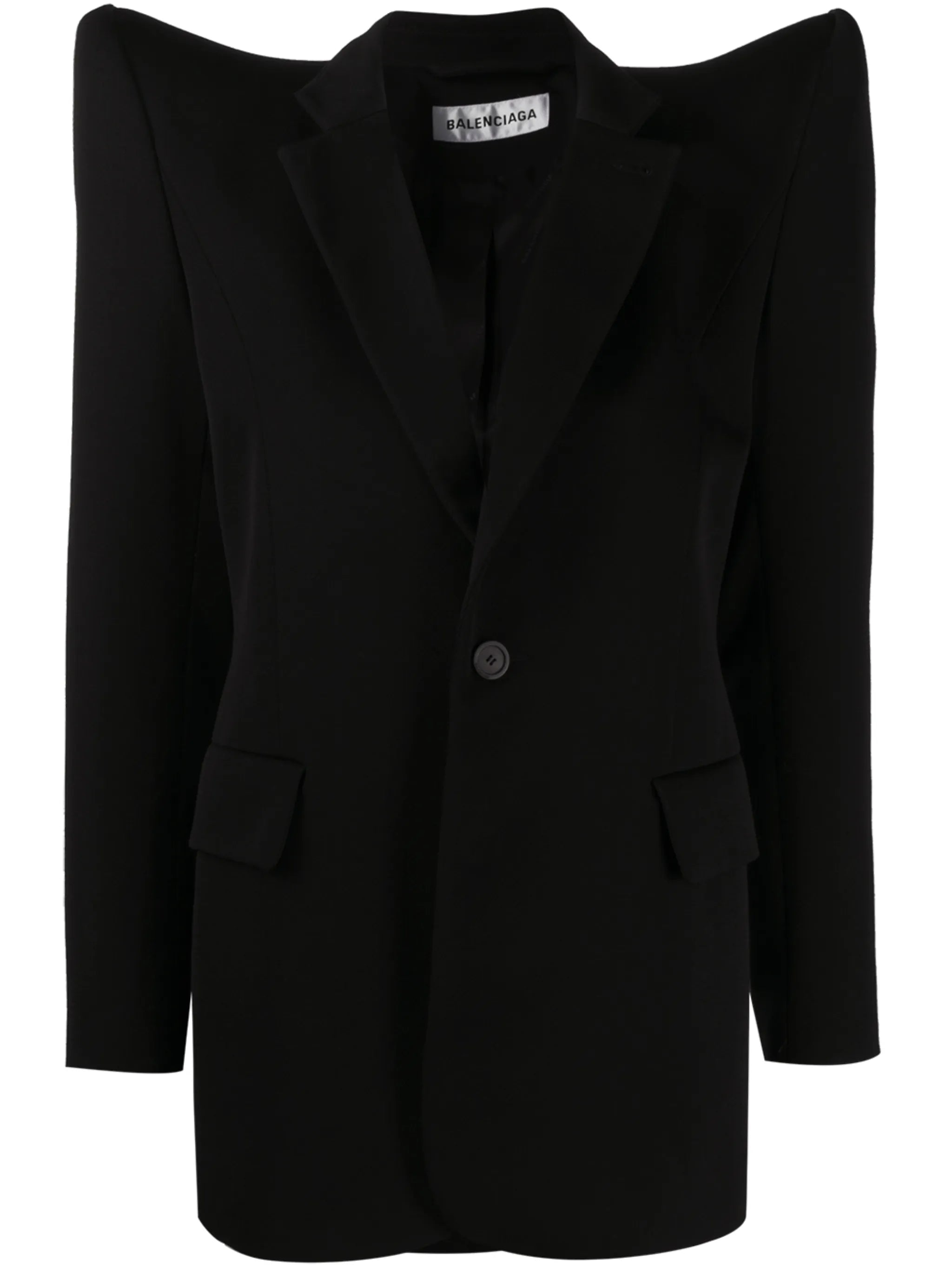 Pagoda single-breasted jacket