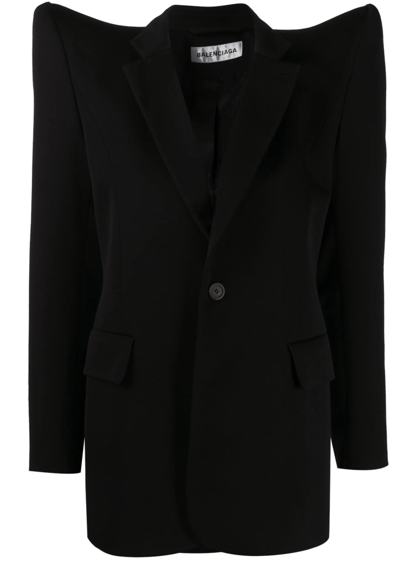 Pagoda single-breasted jacket