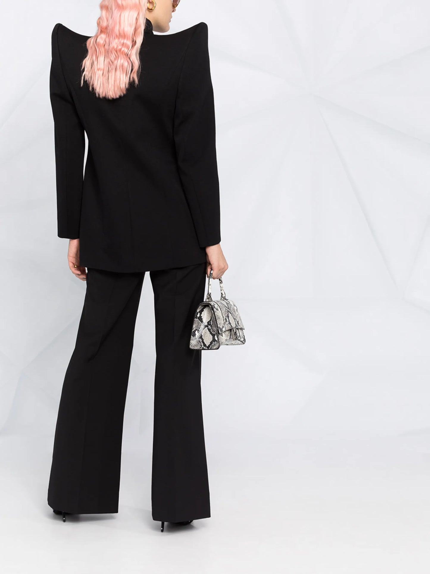 Pagoda single-breasted jacket