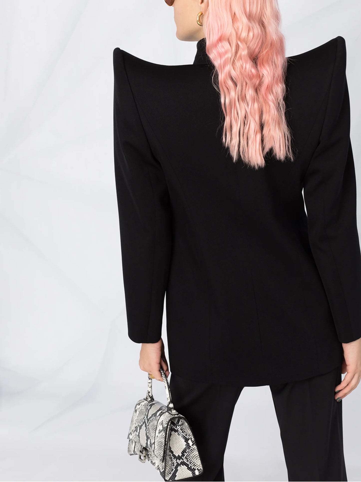 Pagoda single-breasted jacket