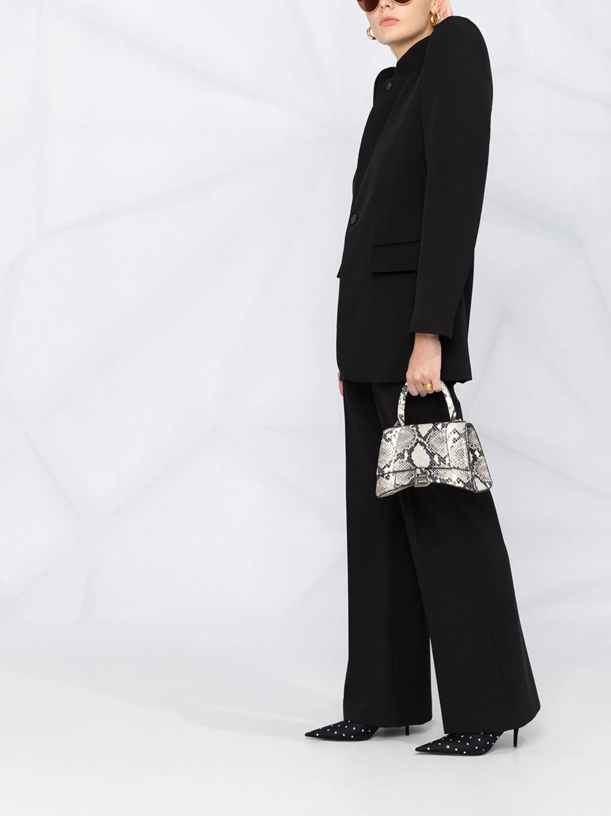 Pagoda single-breasted jacket