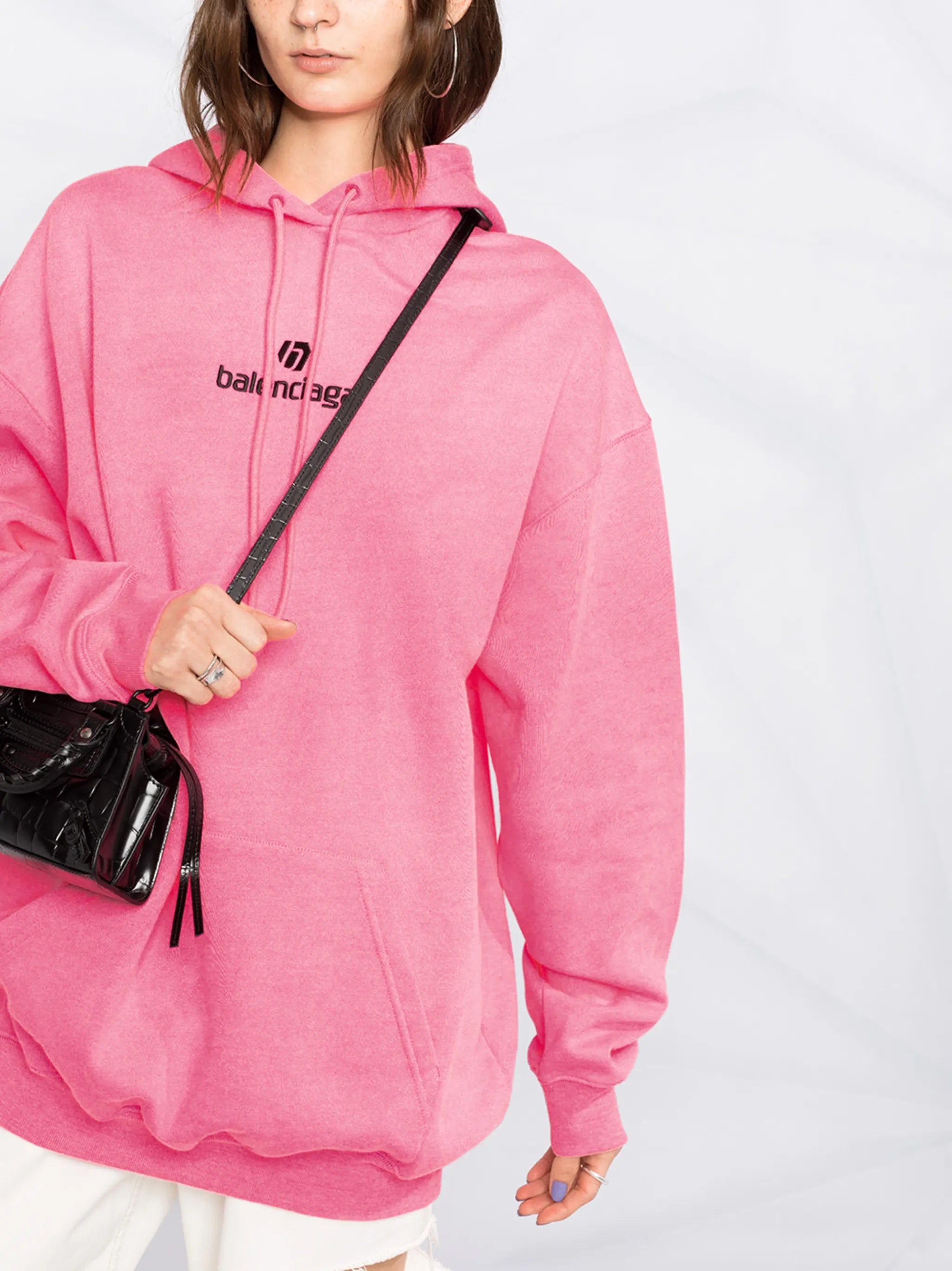 logo-print hoodie