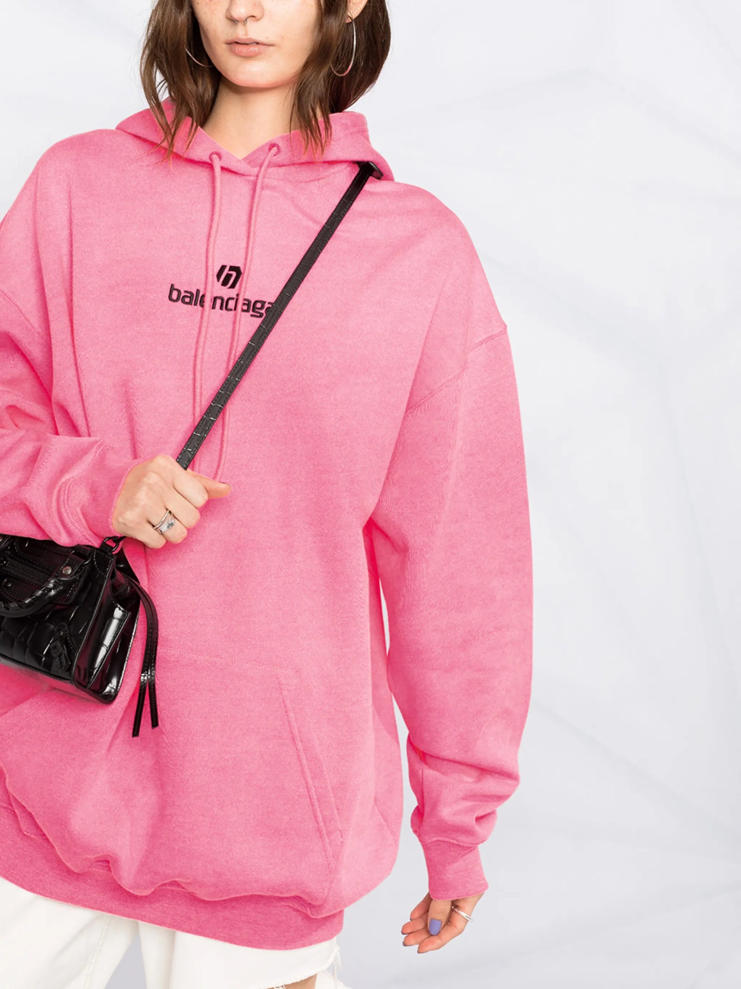 logo-print hoodie