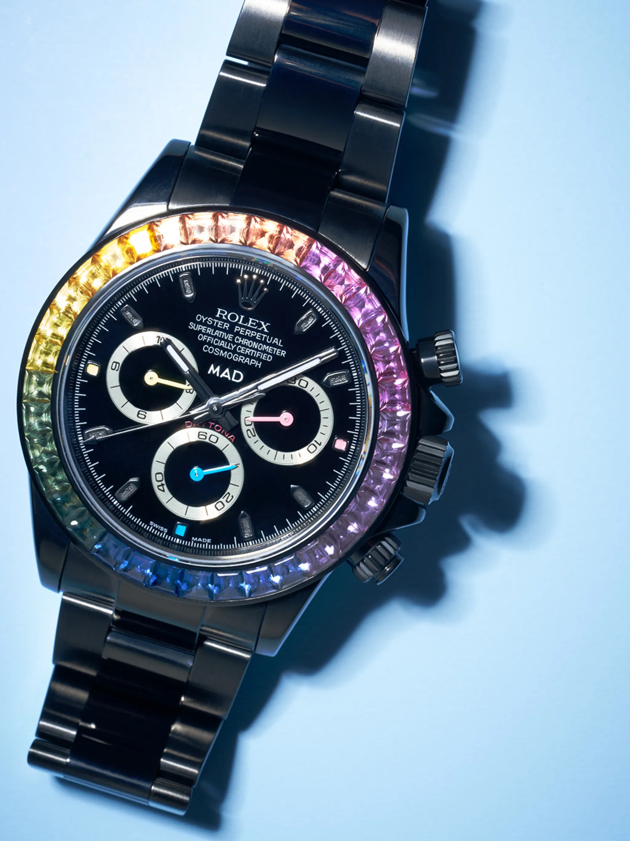 customised Rolex Daytona Rainbow 40mm