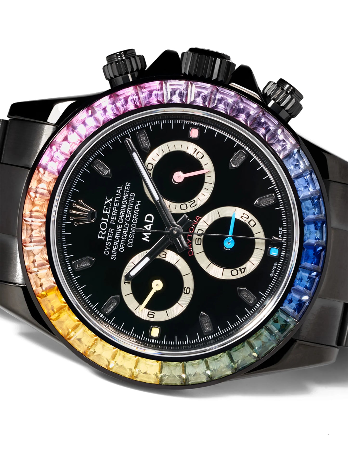 customised Rolex Daytona Rainbow 40mm