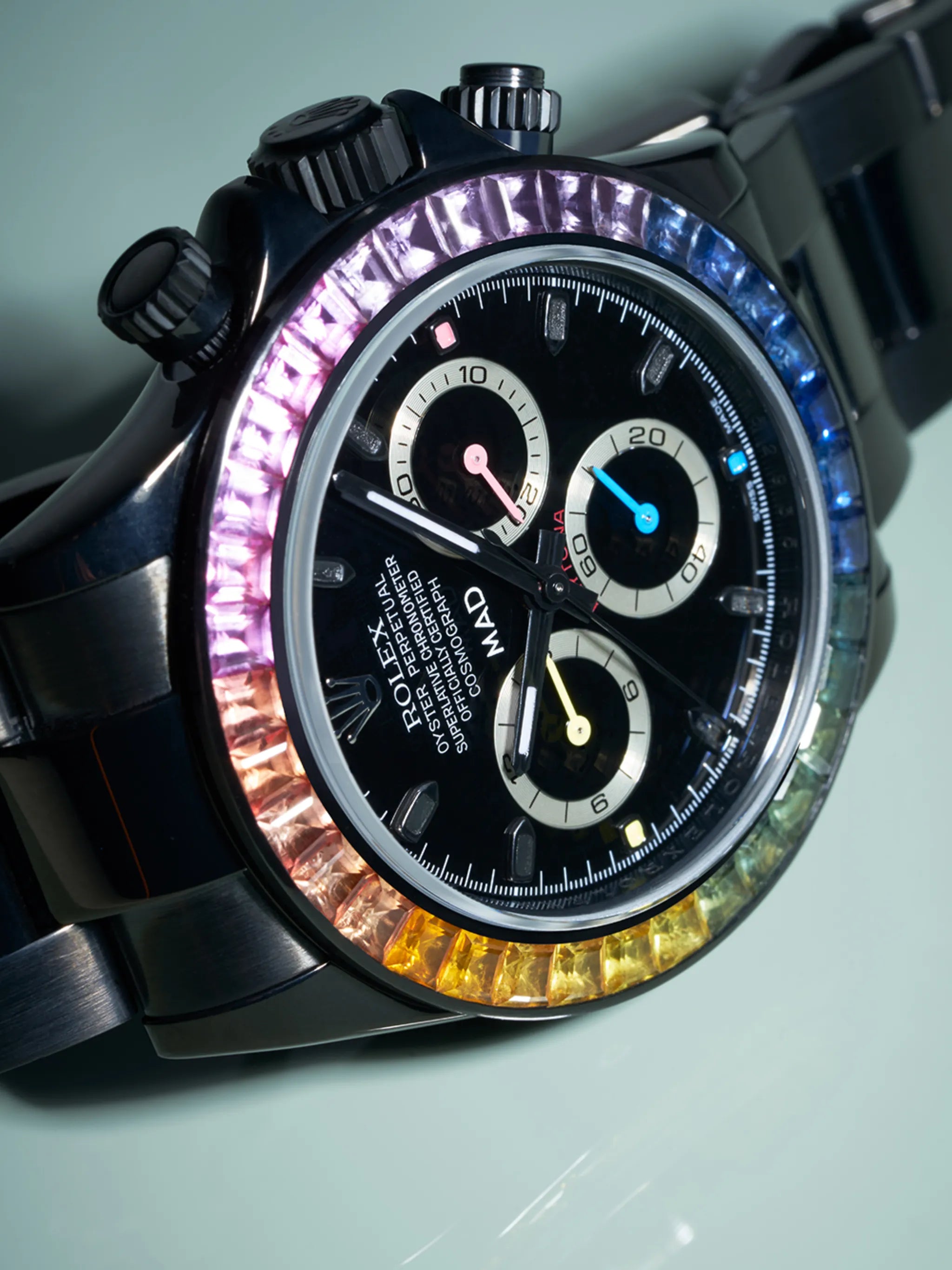 customised Rolex Daytona Rainbow 40mm