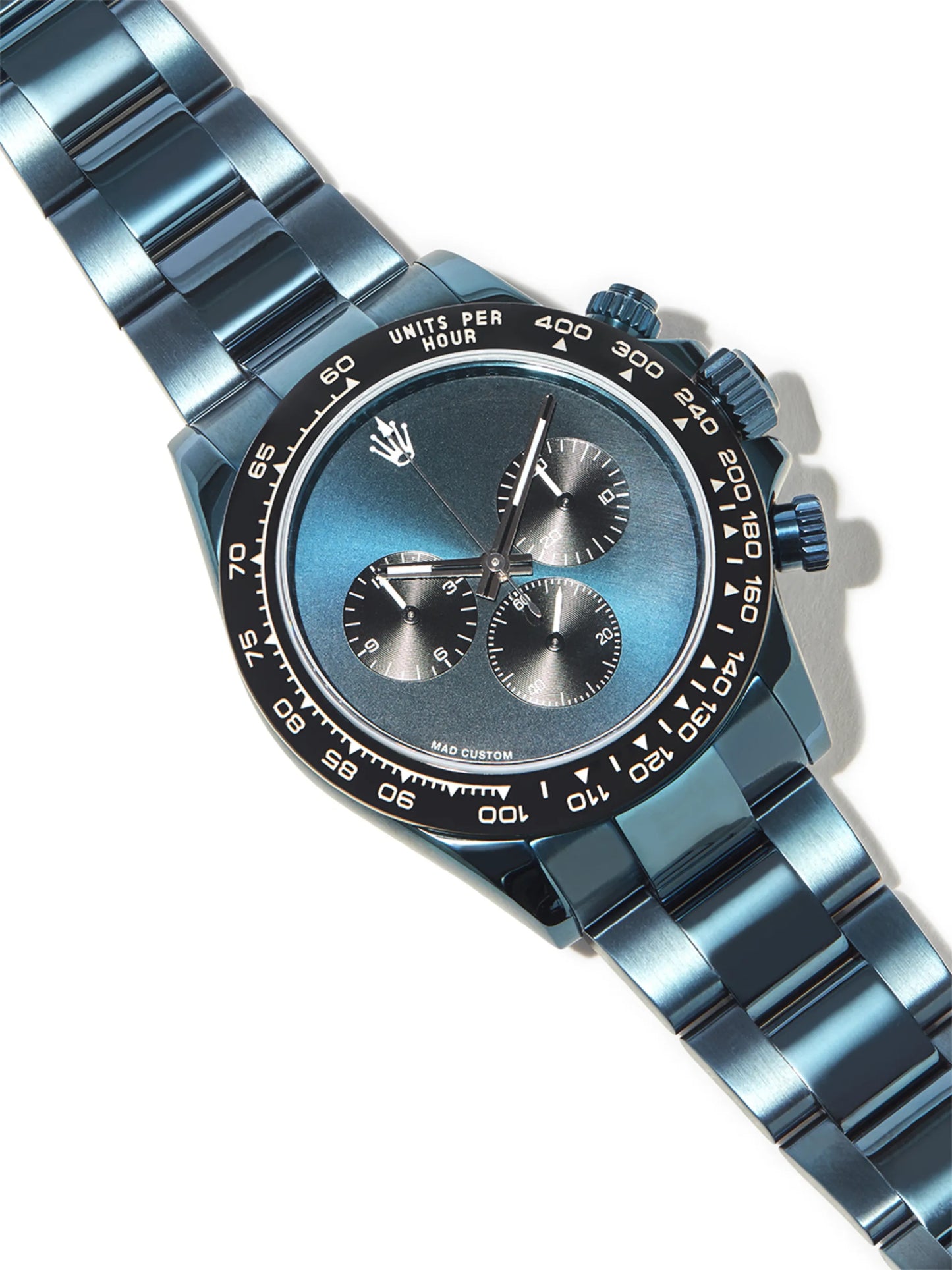 customised pre-owned Cosmograph Daytona "Blue Ghost" 40mm