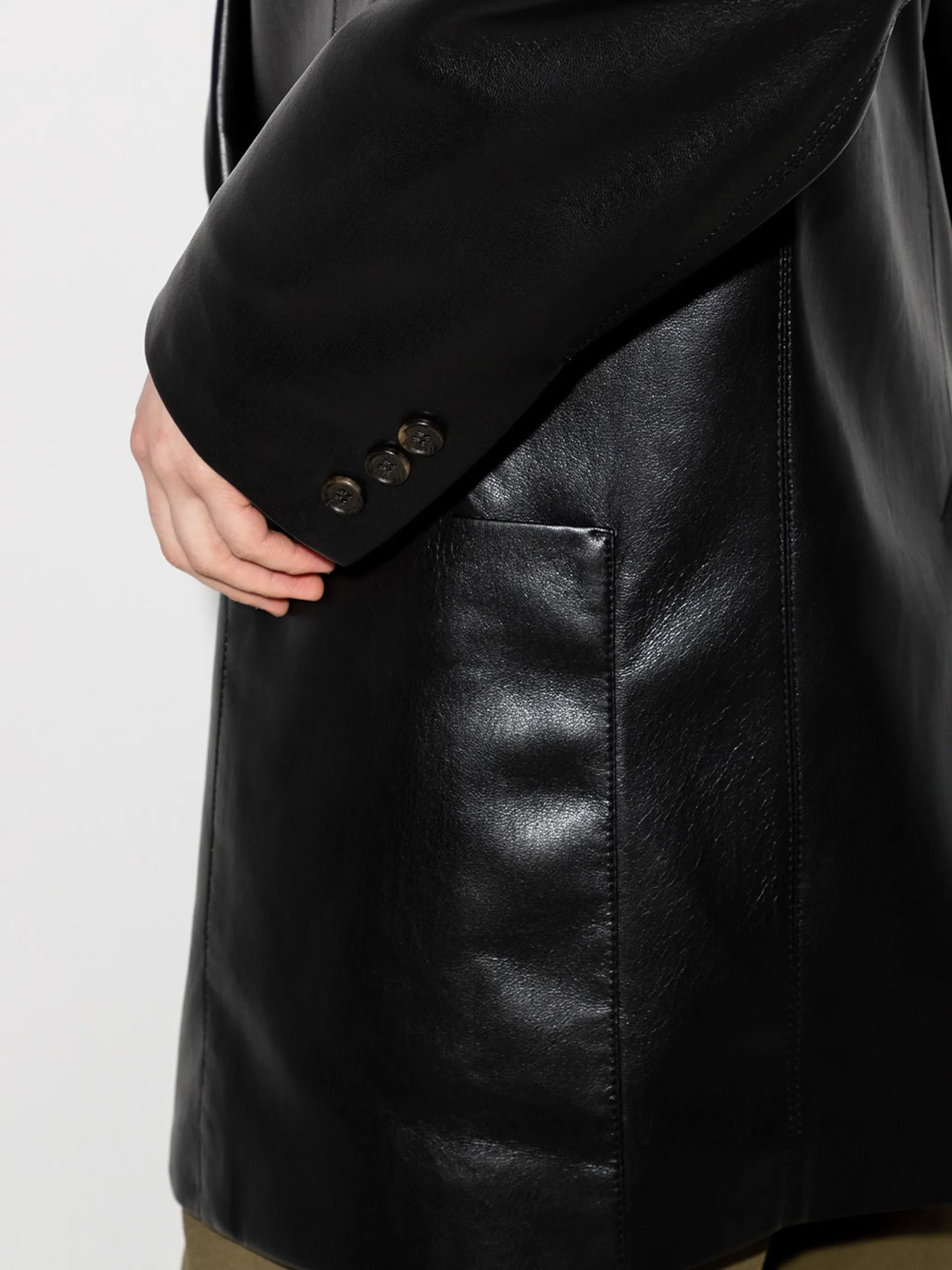 matte single-breasted blazer