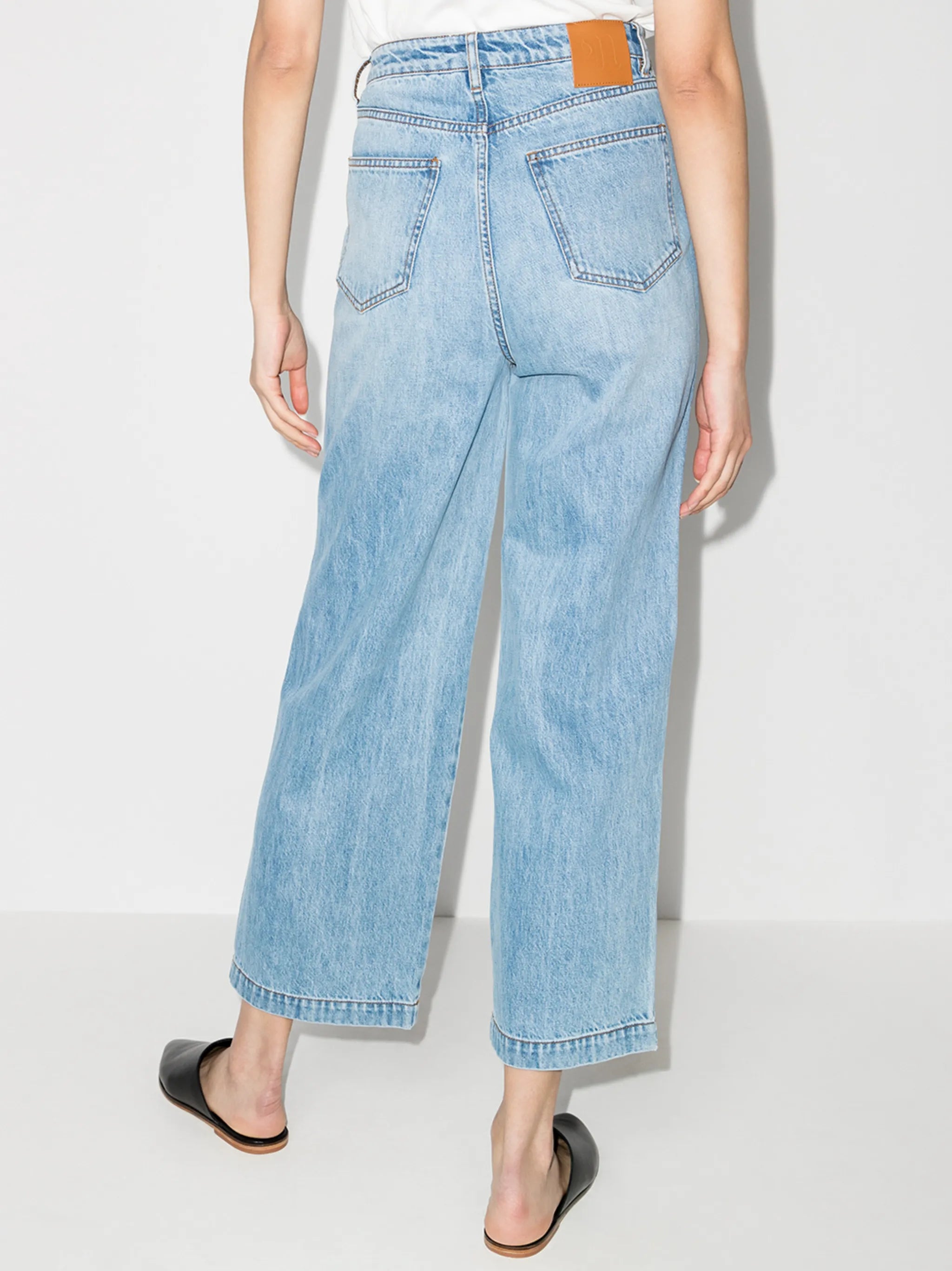 Jane straight-leg cropped jeans