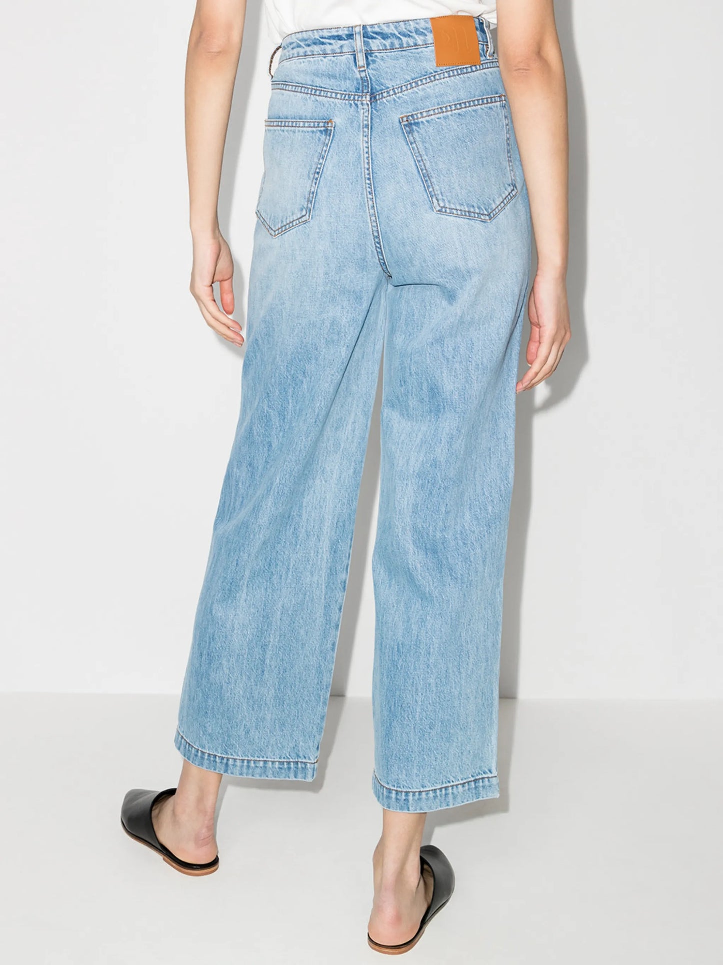 Jane straight-leg cropped jeans
