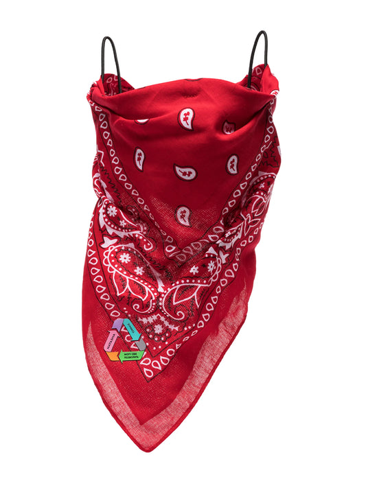 bandana print face mask