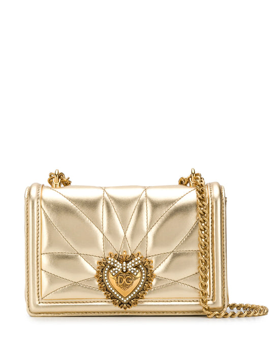 small Devotion quilted crossbody bag