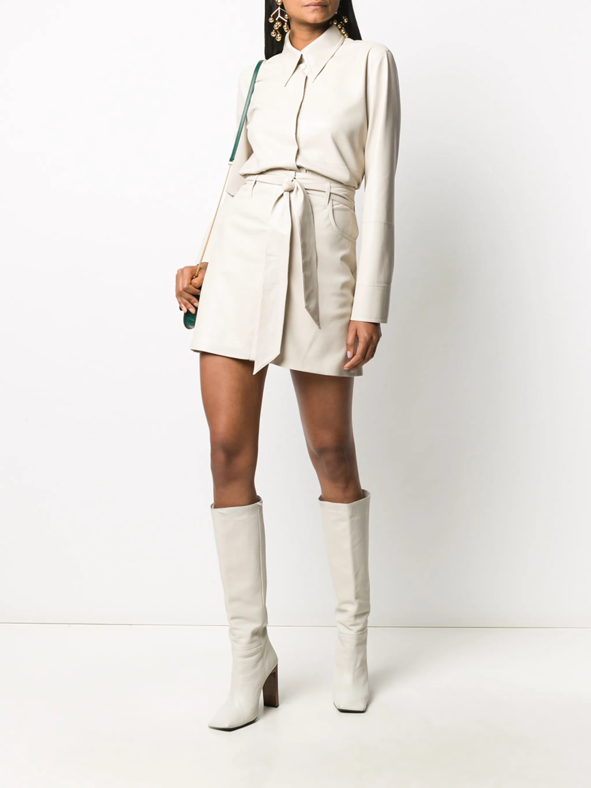 Naum vegan leather shirt