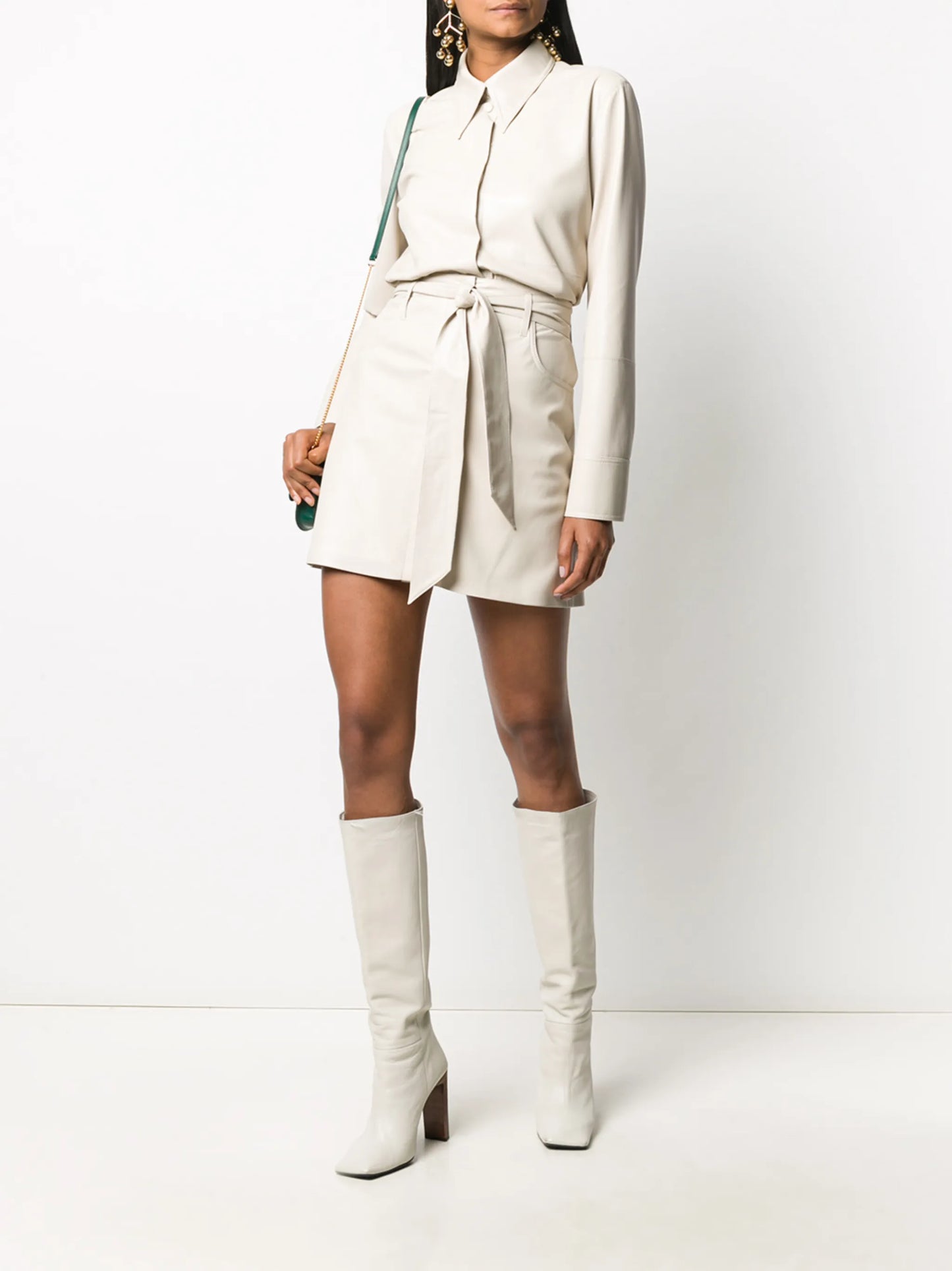 Naum vegan leather shirt