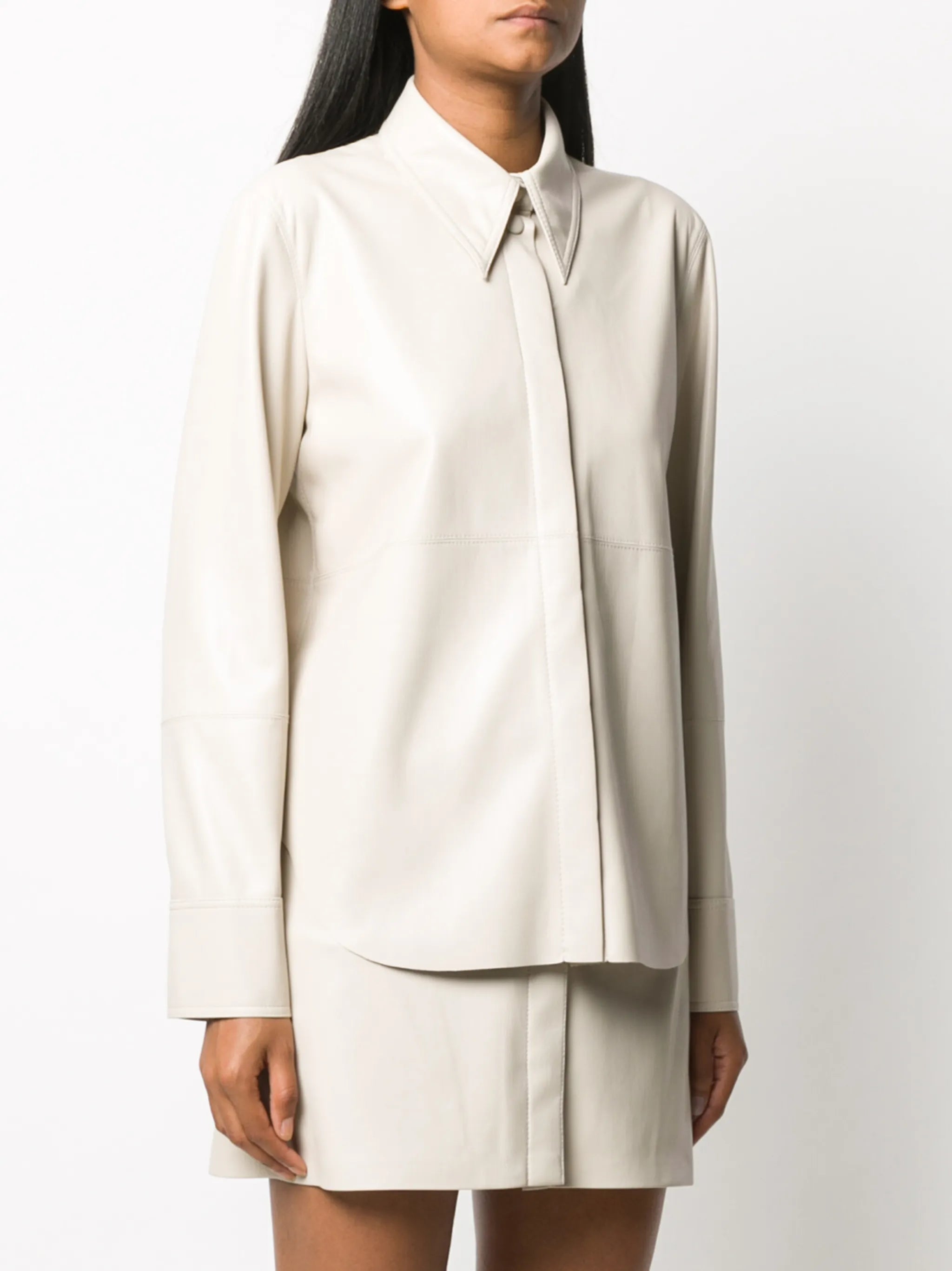 Naum vegan leather shirt