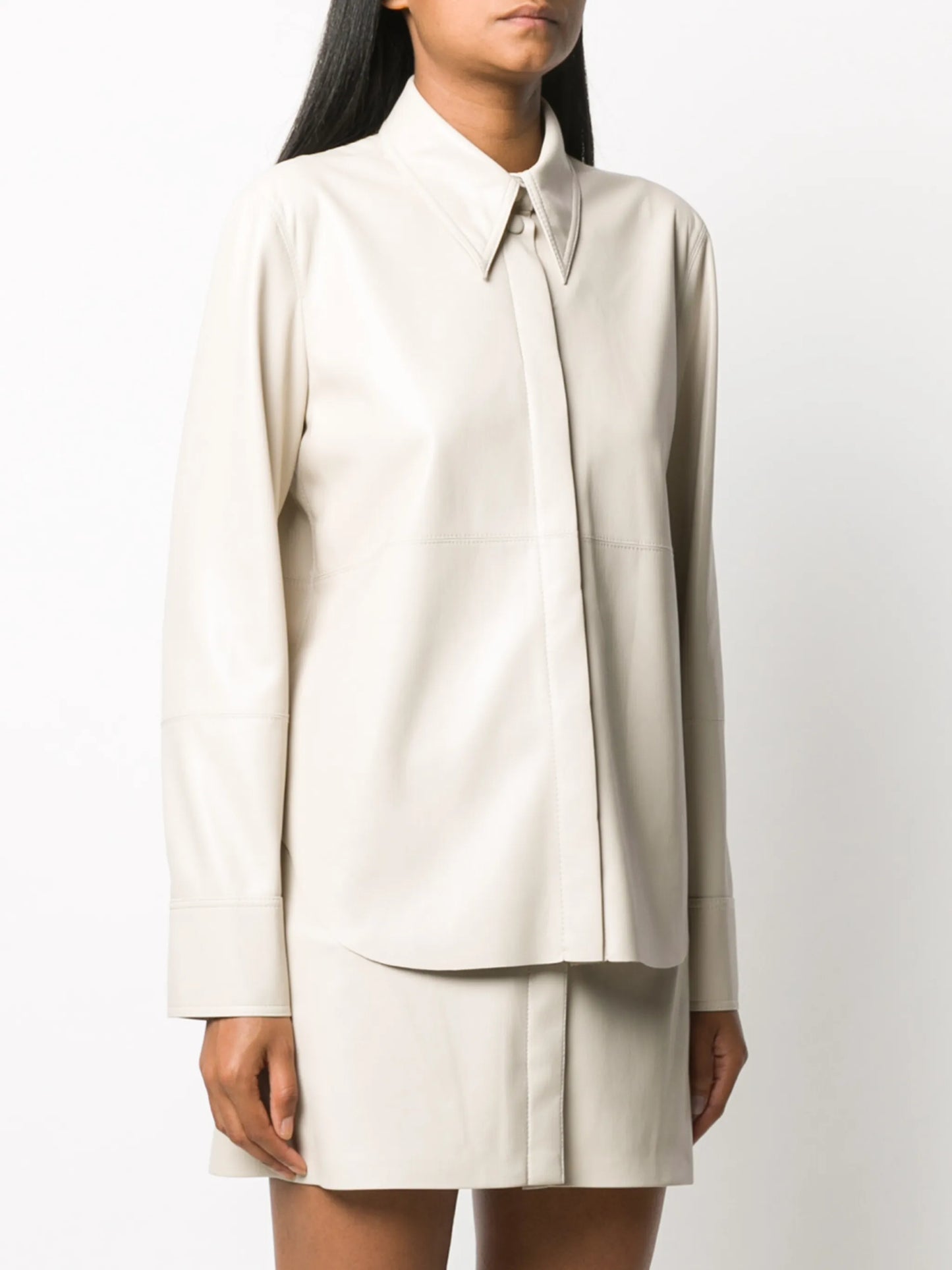 Naum vegan leather shirt