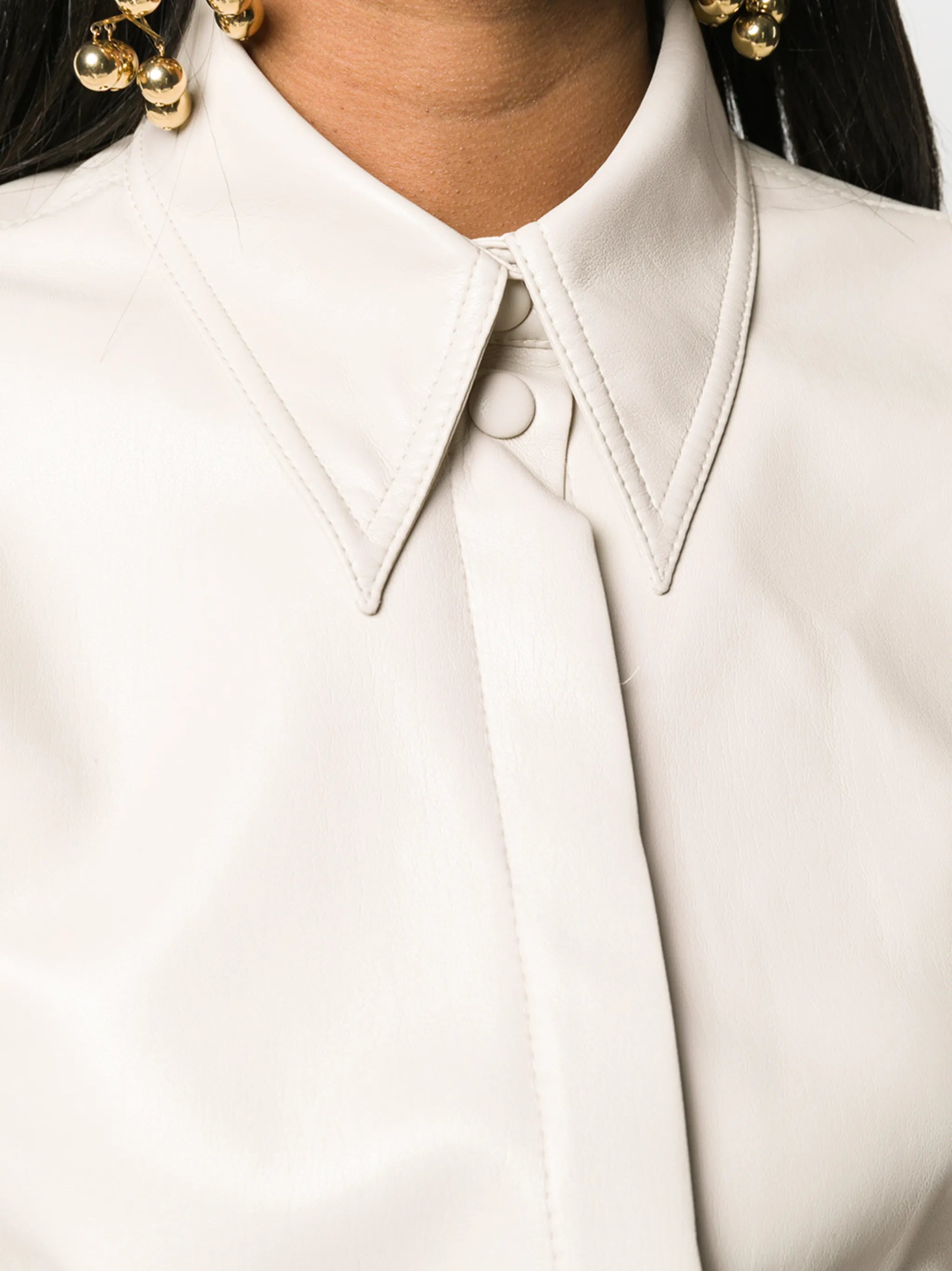 Naum vegan leather shirt