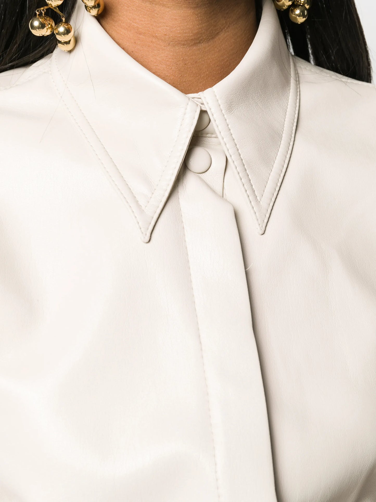 Naum vegan leather shirt
